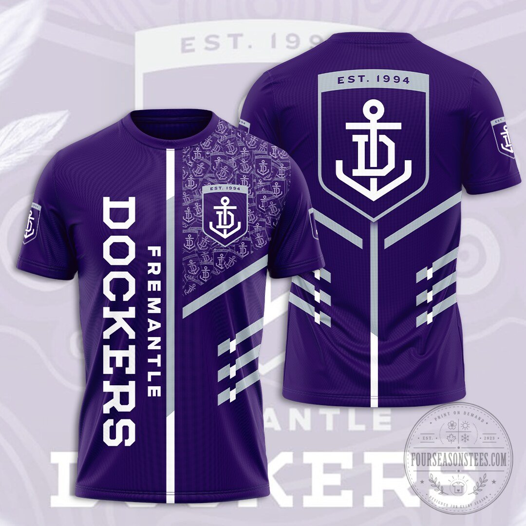 Fremantle Dockers Australian Football League Team Purple Fan Jersey