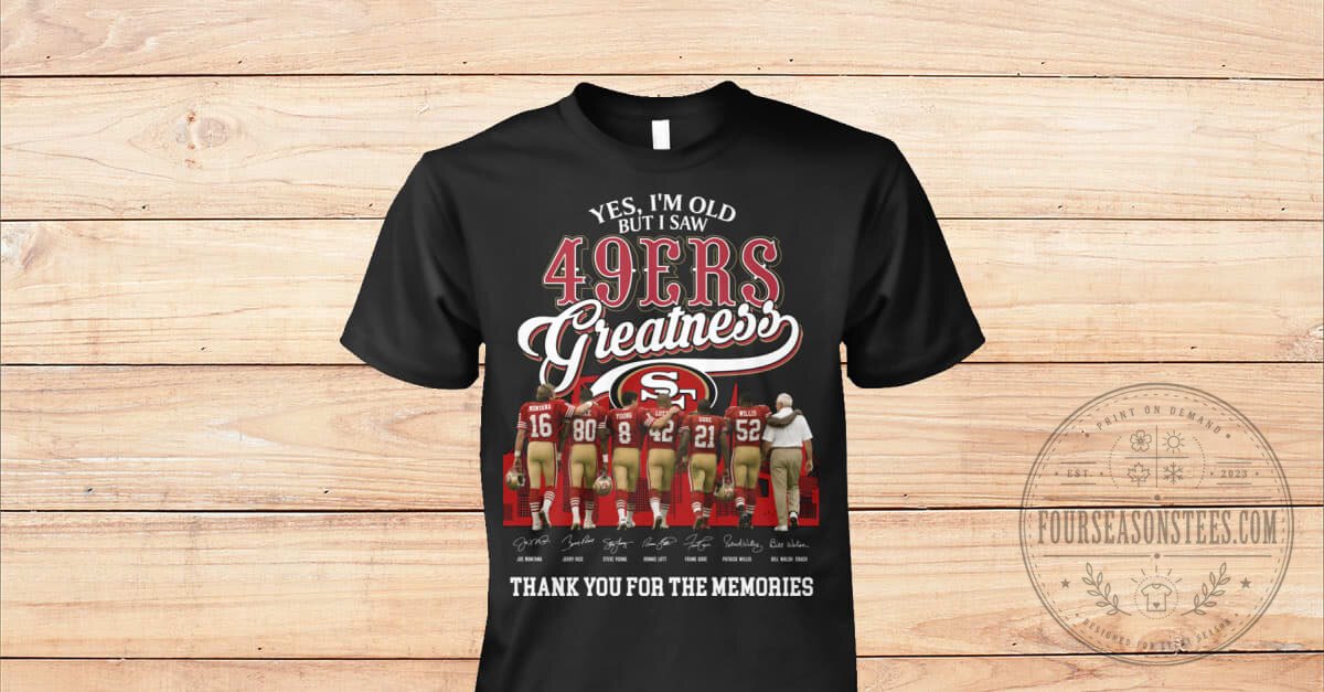 Thank You For The Memories Football T-Shirt - San Francisco 49ers Greatness