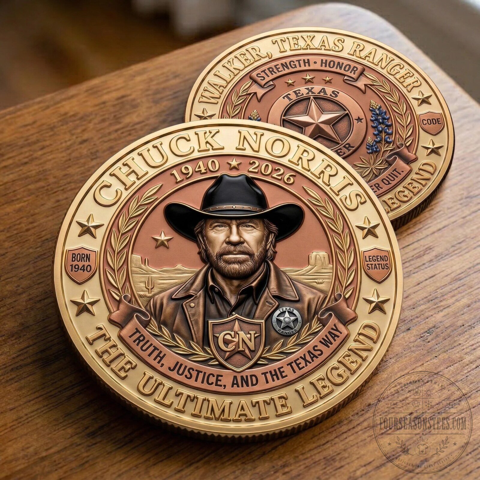 Chuck Norris Walker Texas Ranger The Ultimate Legend Commemorative Coin