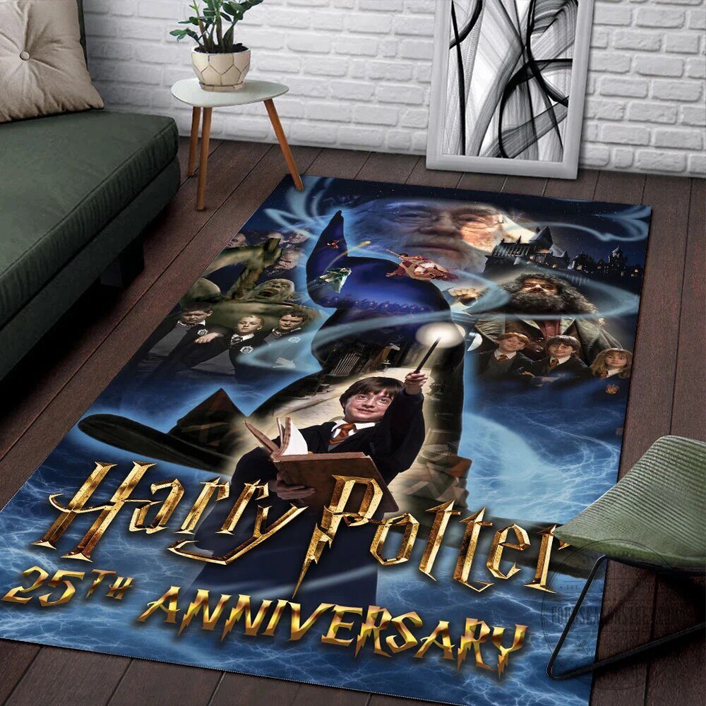 Harry Potter 25th Anniversary Movie Poster Area Rug