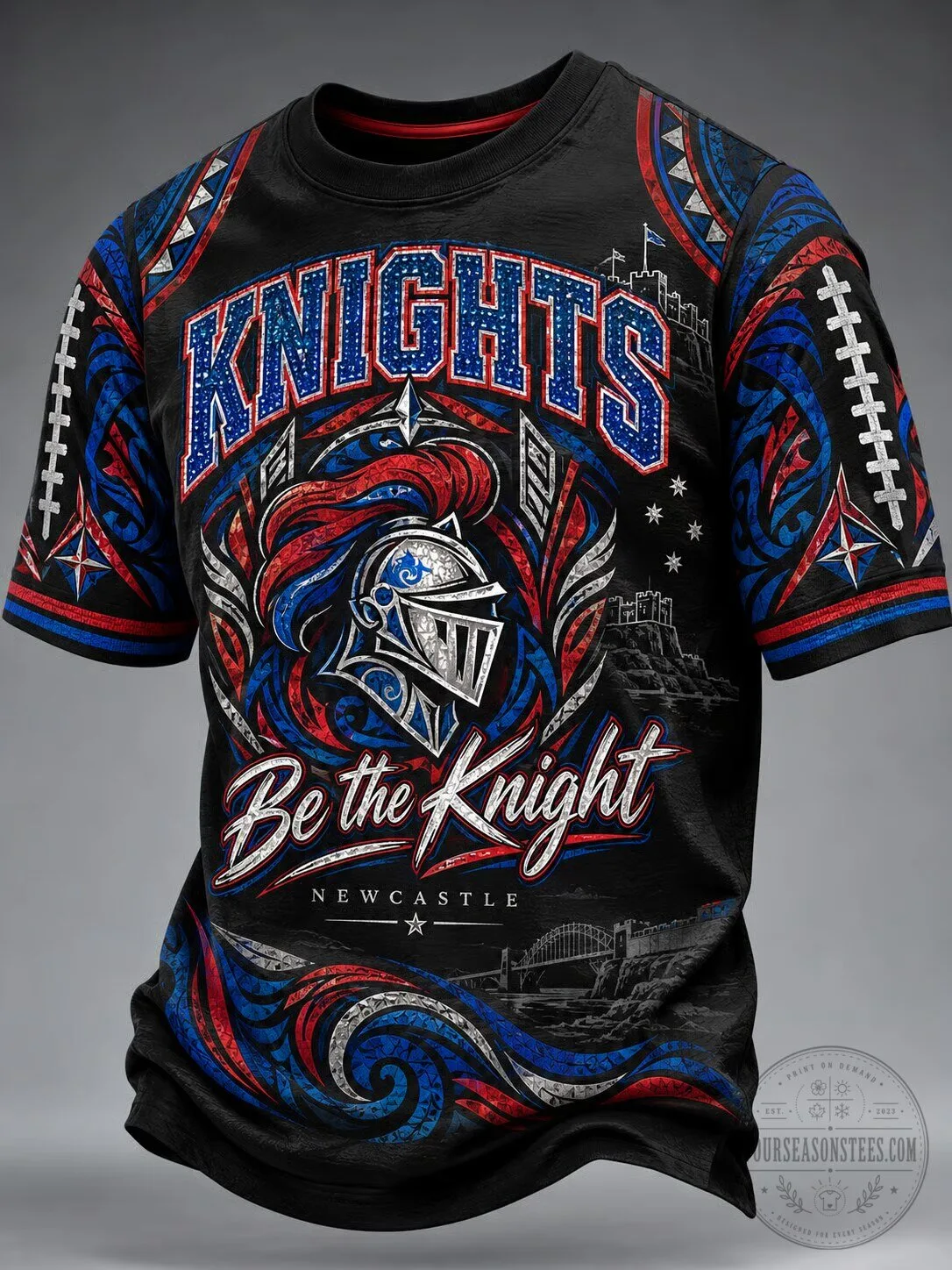 Newcastle Knights Rugby League Football Team Fan T-Shirt