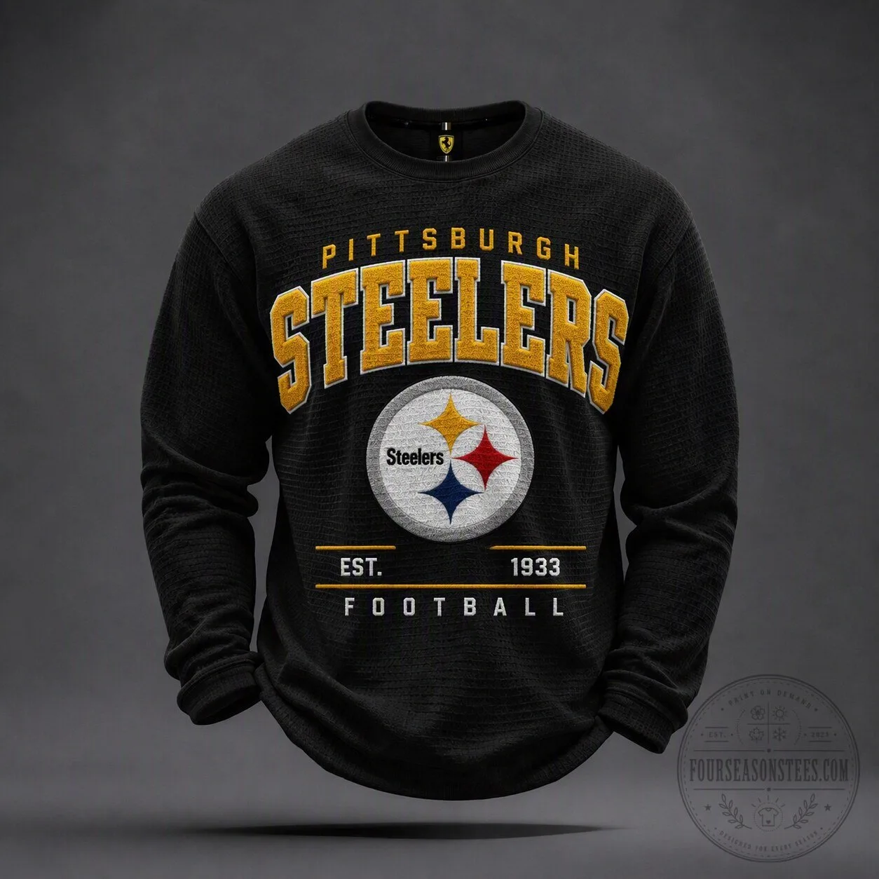 Pittsburgh Steelers Football Team Established 1933 Black Sweatshirt