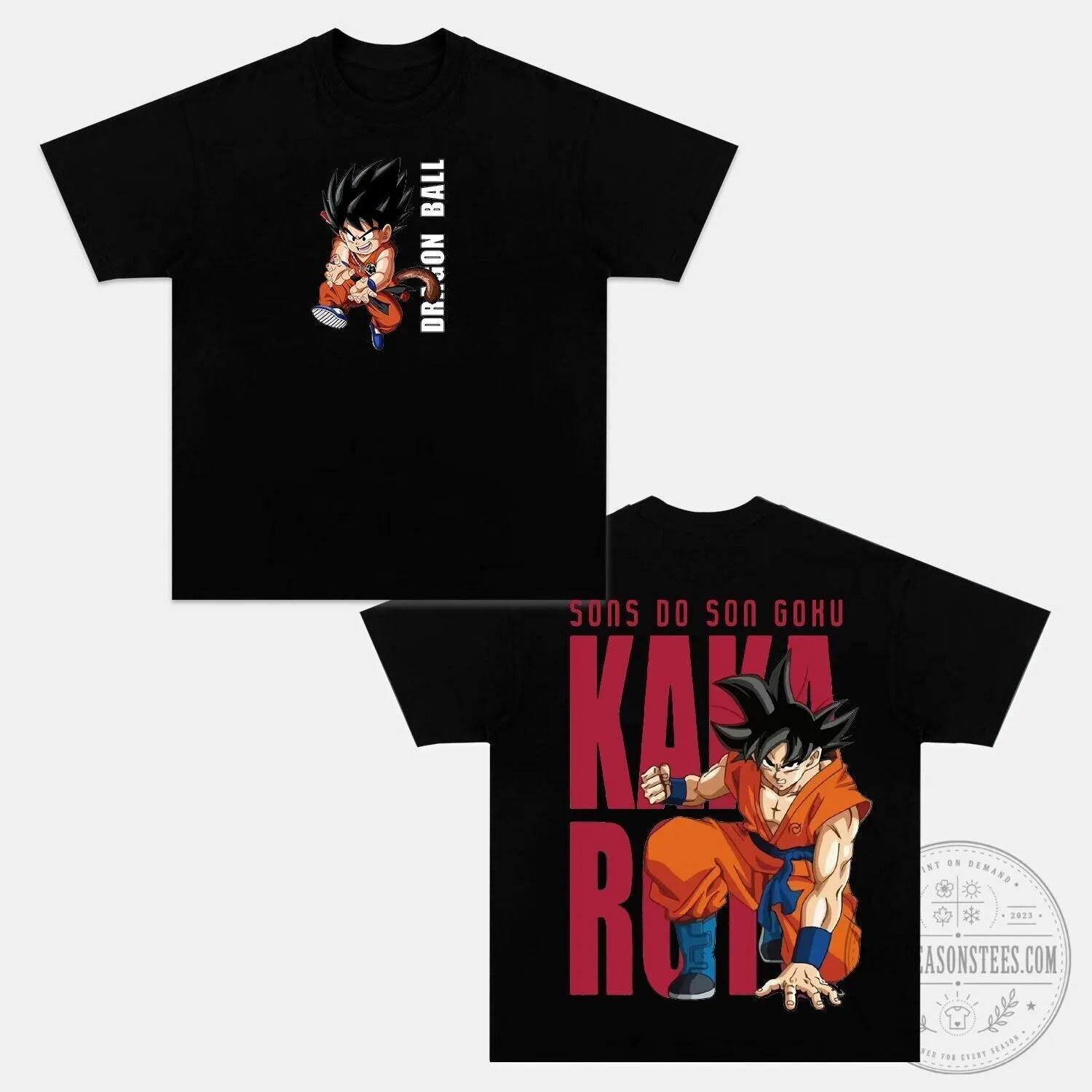 Dragon Ball Z Son Goku Super Saiyan Anime Black T-Shirt