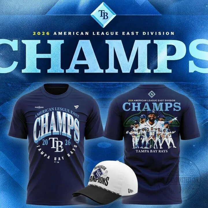 2026 Tampa Bay Rays AL East Division Champions T-Shirt