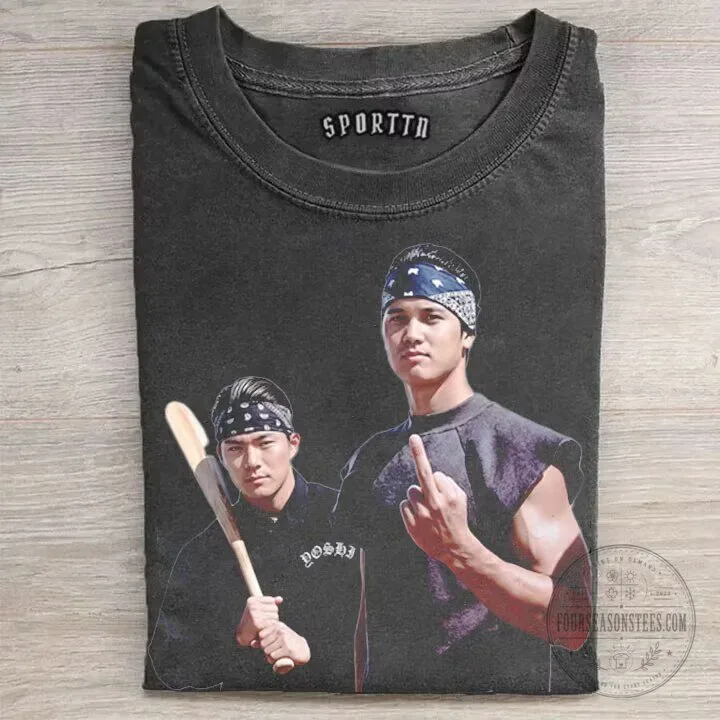 Shohei Ohtani Classic Moment Retro Print T-Shirt