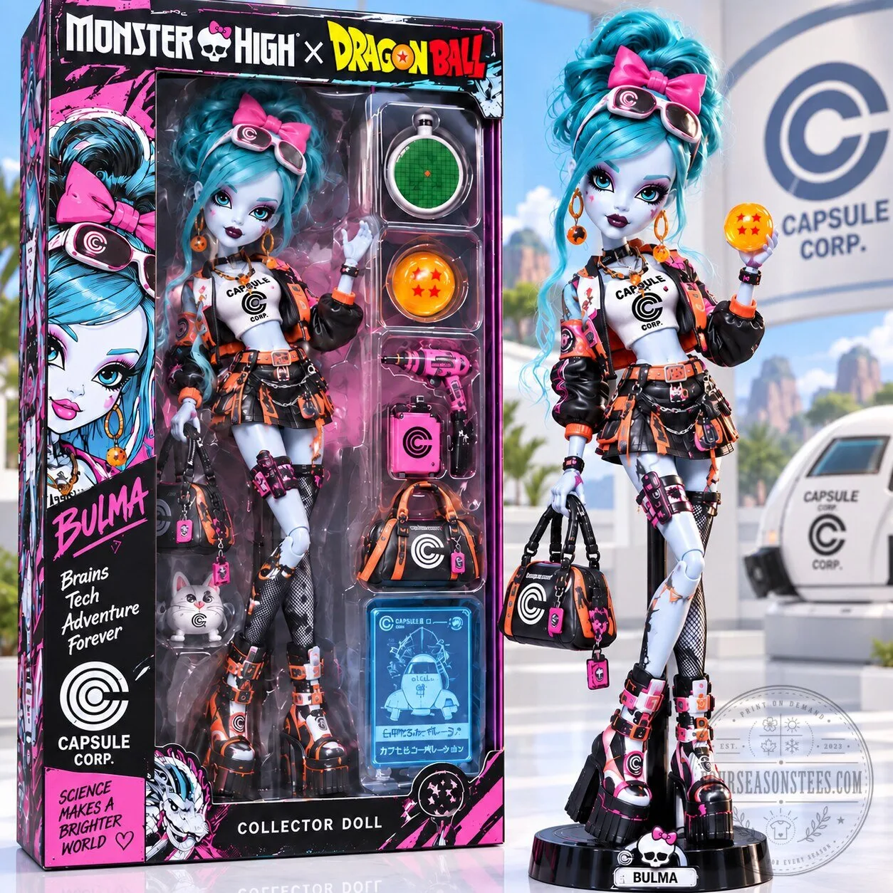 Monster High Dragon Ball Bulma Collector Doll Figure