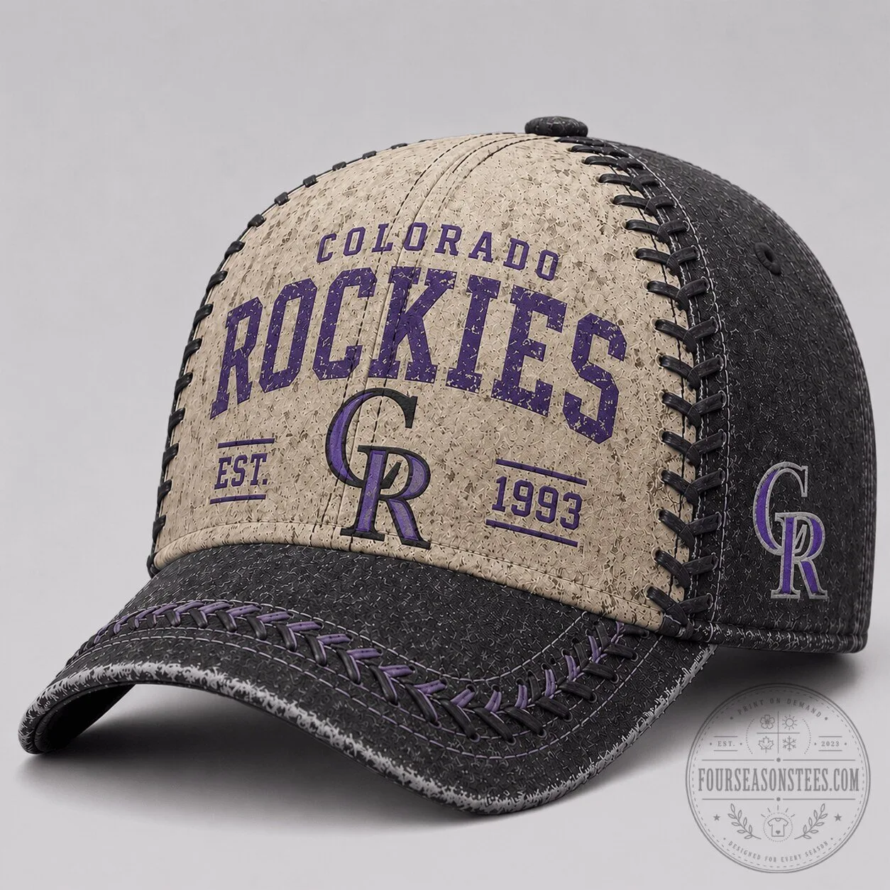 Rockies Baseball Colorado Rockies Vintage Ball Stitch Heritage Cap Hat