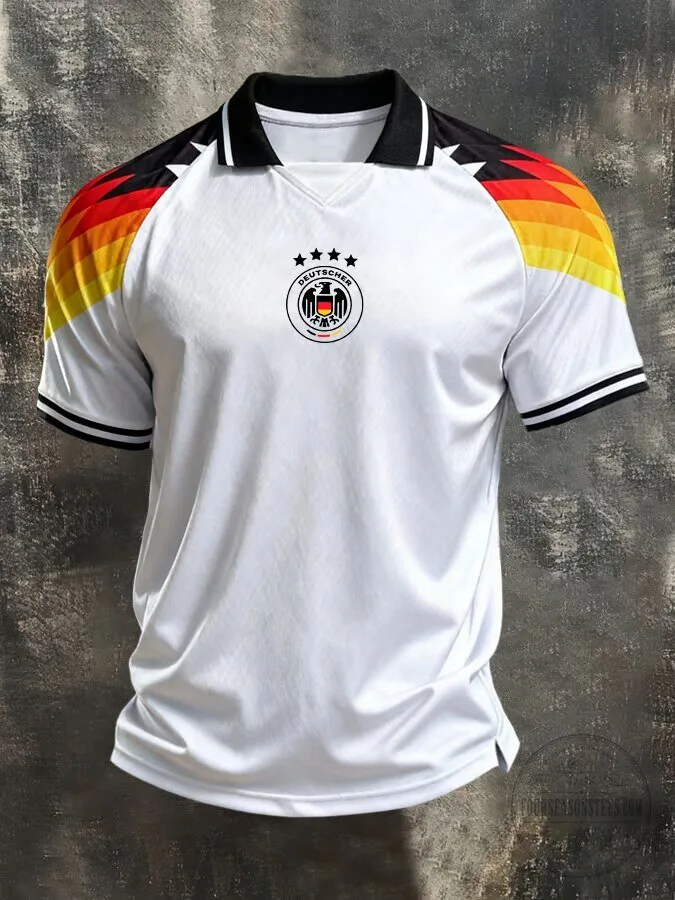 Germany National Football Team White Retro Style Fan Jersey