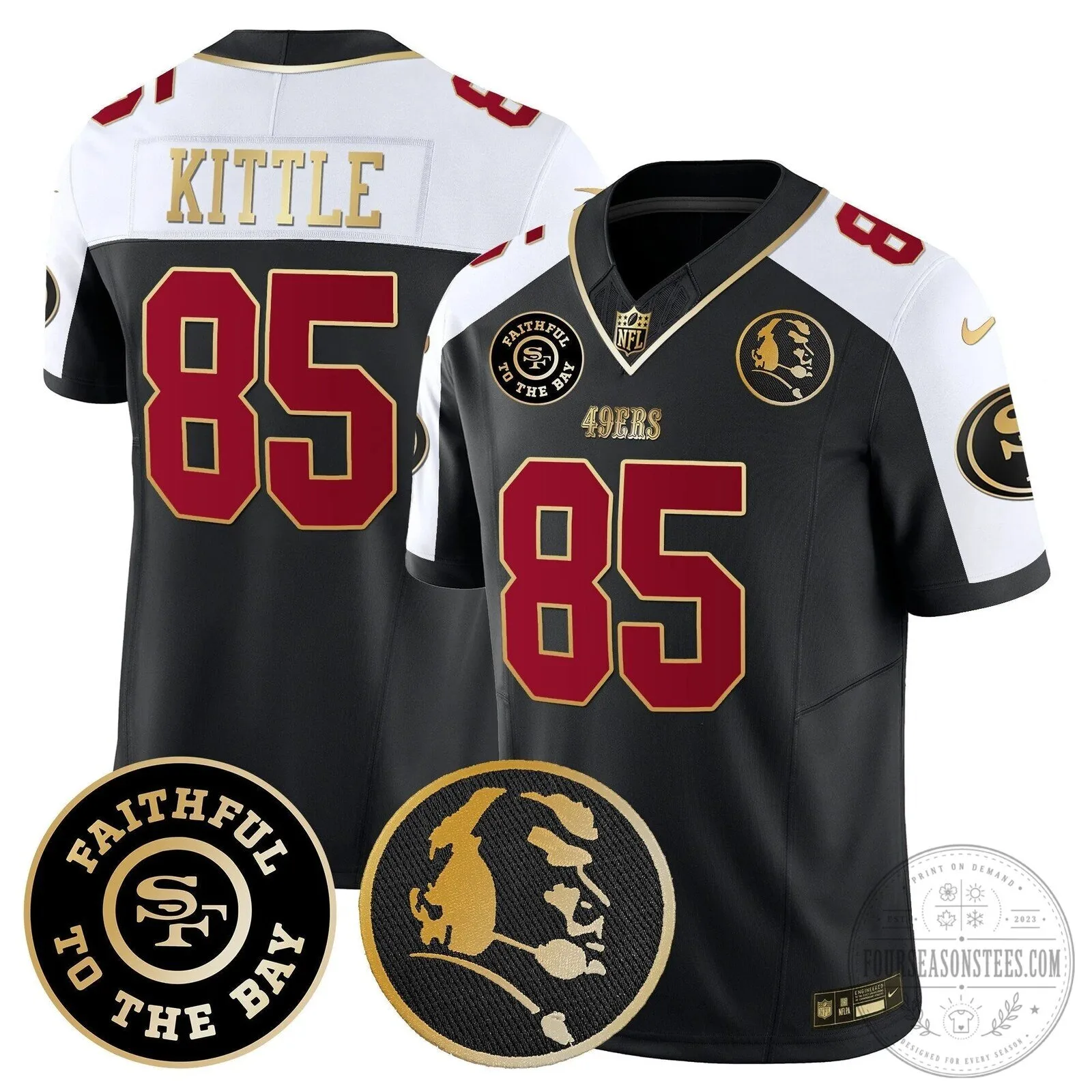 San Francisco 49ers Christian McCaffrey John Madden Vapor Football Jersey 57 San Francisco 49ers Christian McCaffrey John Madden Vapor Football Jersey