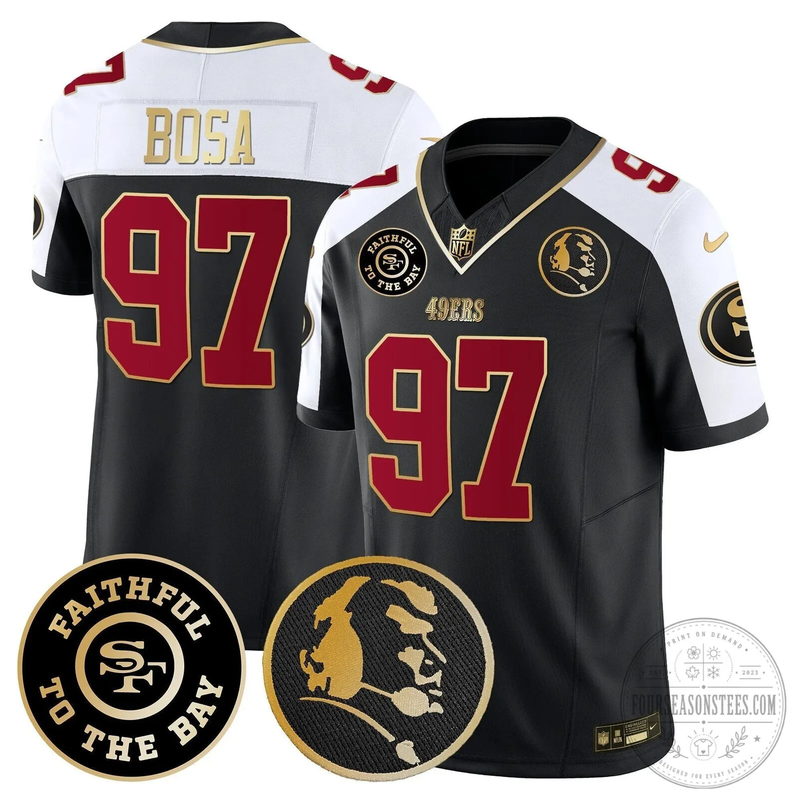 San Francisco 49ers Christian McCaffrey John Madden Vapor Football Jersey 60 San Francisco 49ers Christian McCaffrey John Madden Vapor Football Jersey