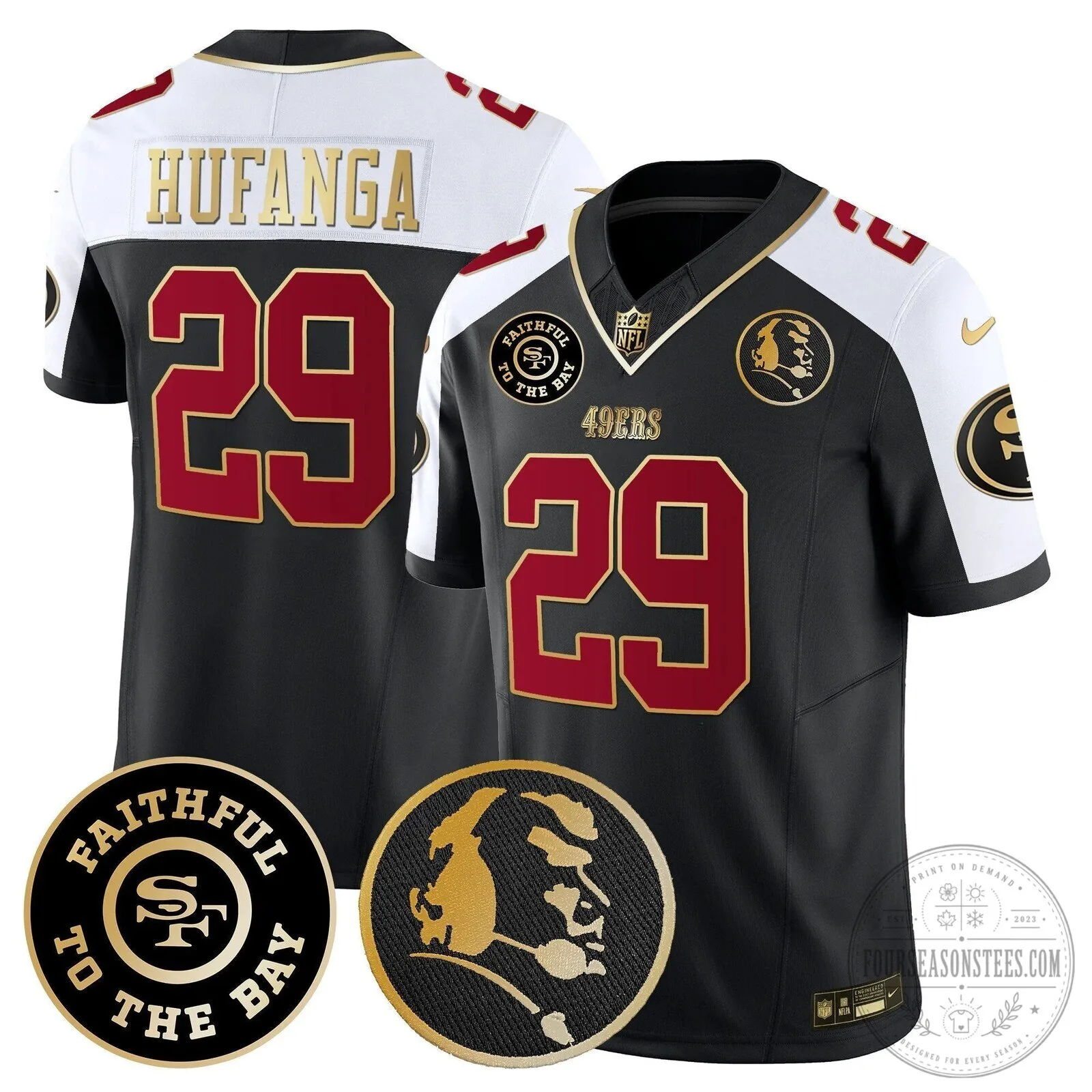 San Francisco 49ers Christian McCaffrey John Madden Vapor Football Jersey 63 San Francisco 49ers Christian McCaffrey John Madden Vapor Football Jersey