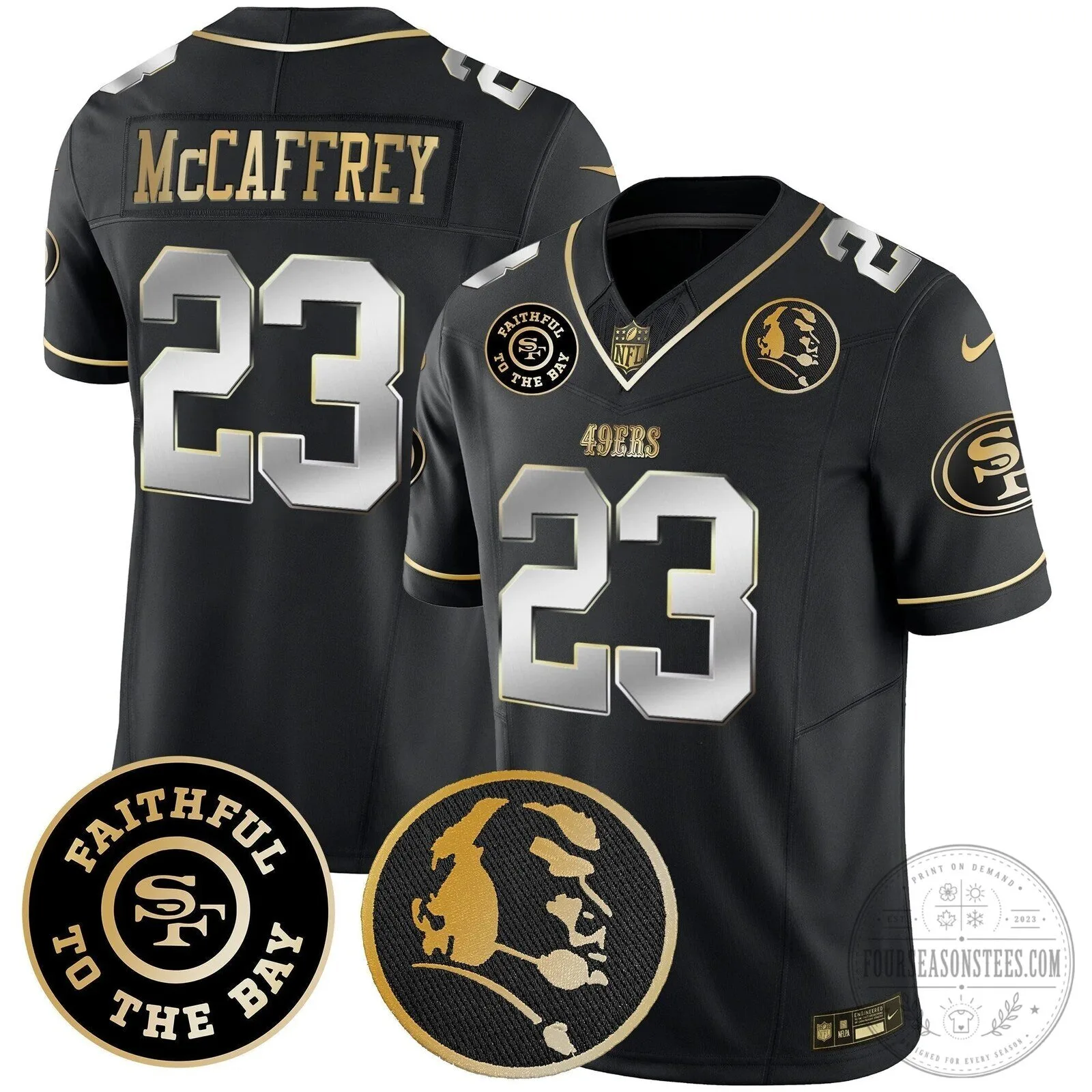 San Francisco 49ers Christian McCaffrey John Madden Vapor Football Jersey 84 San Francisco 49ers Christian McCaffrey John Madden Vapor Football Jersey