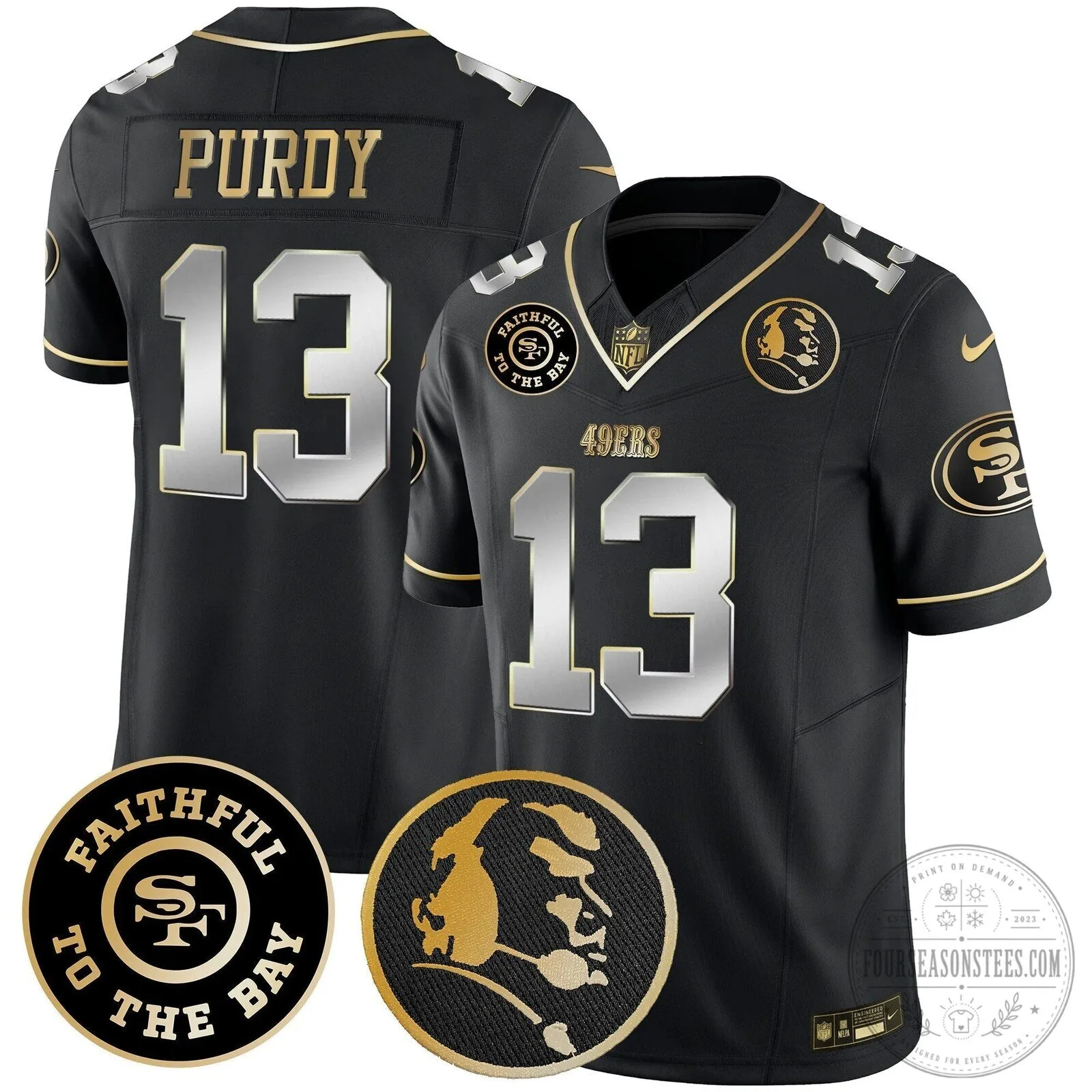 San Francisco 49ers Christian McCaffrey John Madden Vapor Football Jersey 86 San Francisco 49ers Christian McCaffrey John Madden Vapor Football Jersey