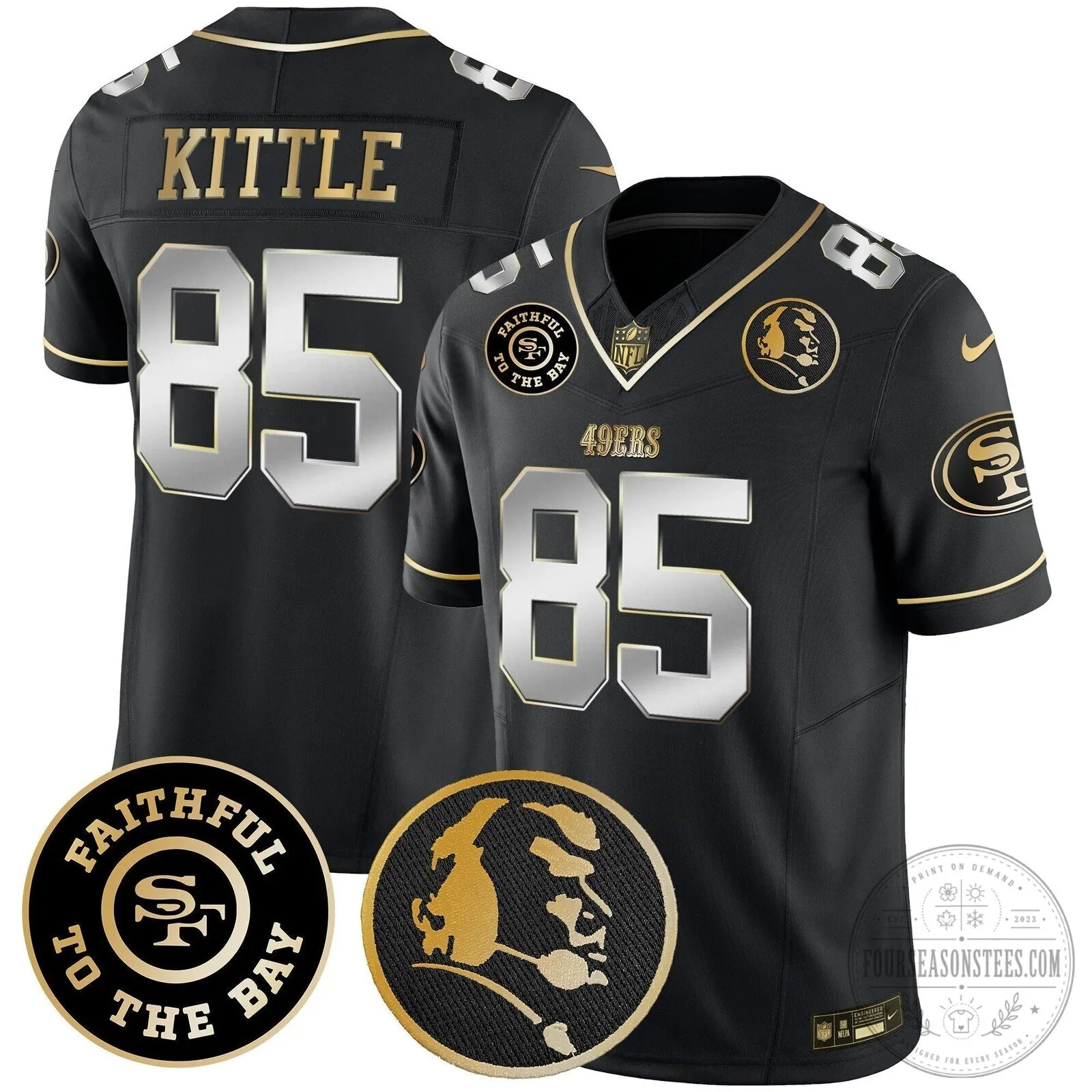 San Francisco 49ers Christian McCaffrey John Madden Vapor Football Jersey 87 San Francisco 49ers Christian McCaffrey John Madden Vapor Football Jersey
