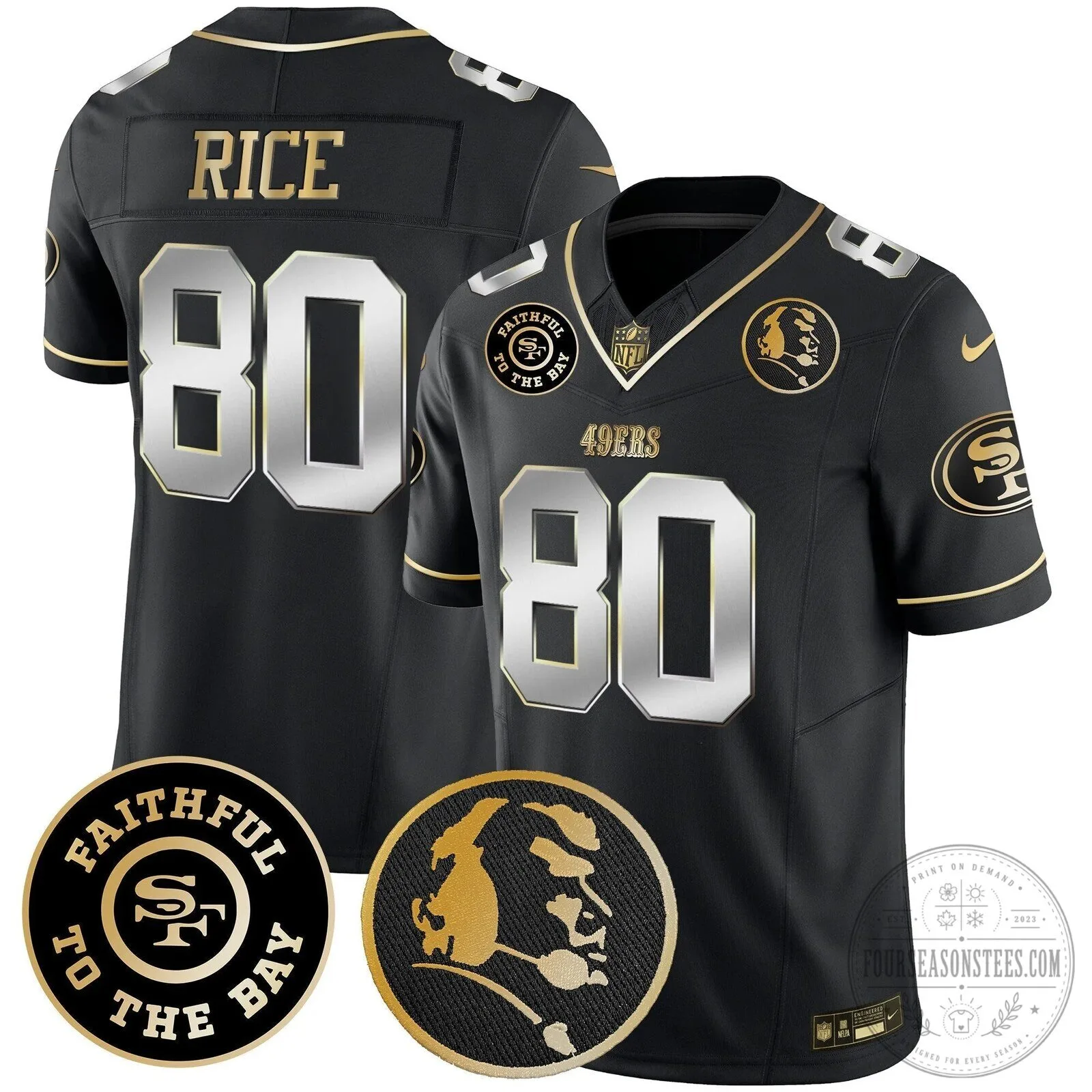 San Francisco 49ers Christian McCaffrey John Madden Vapor Football Jersey 89 San Francisco 49ers Christian McCaffrey John Madden Vapor Football Jersey