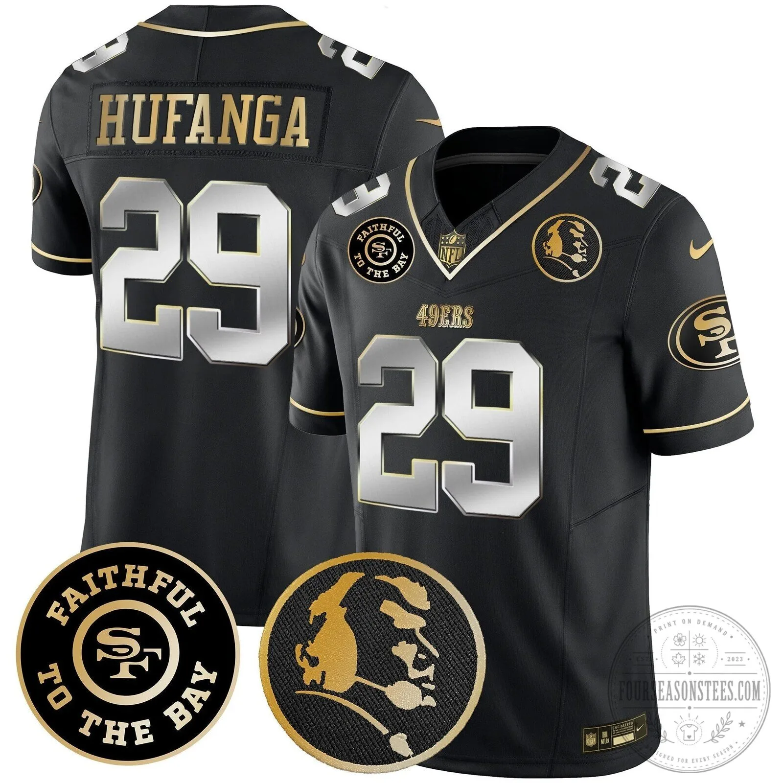 San Francisco 49ers Christian McCaffrey John Madden Vapor Football Jersey 93 San Francisco 49ers Christian McCaffrey John Madden Vapor Football Jersey