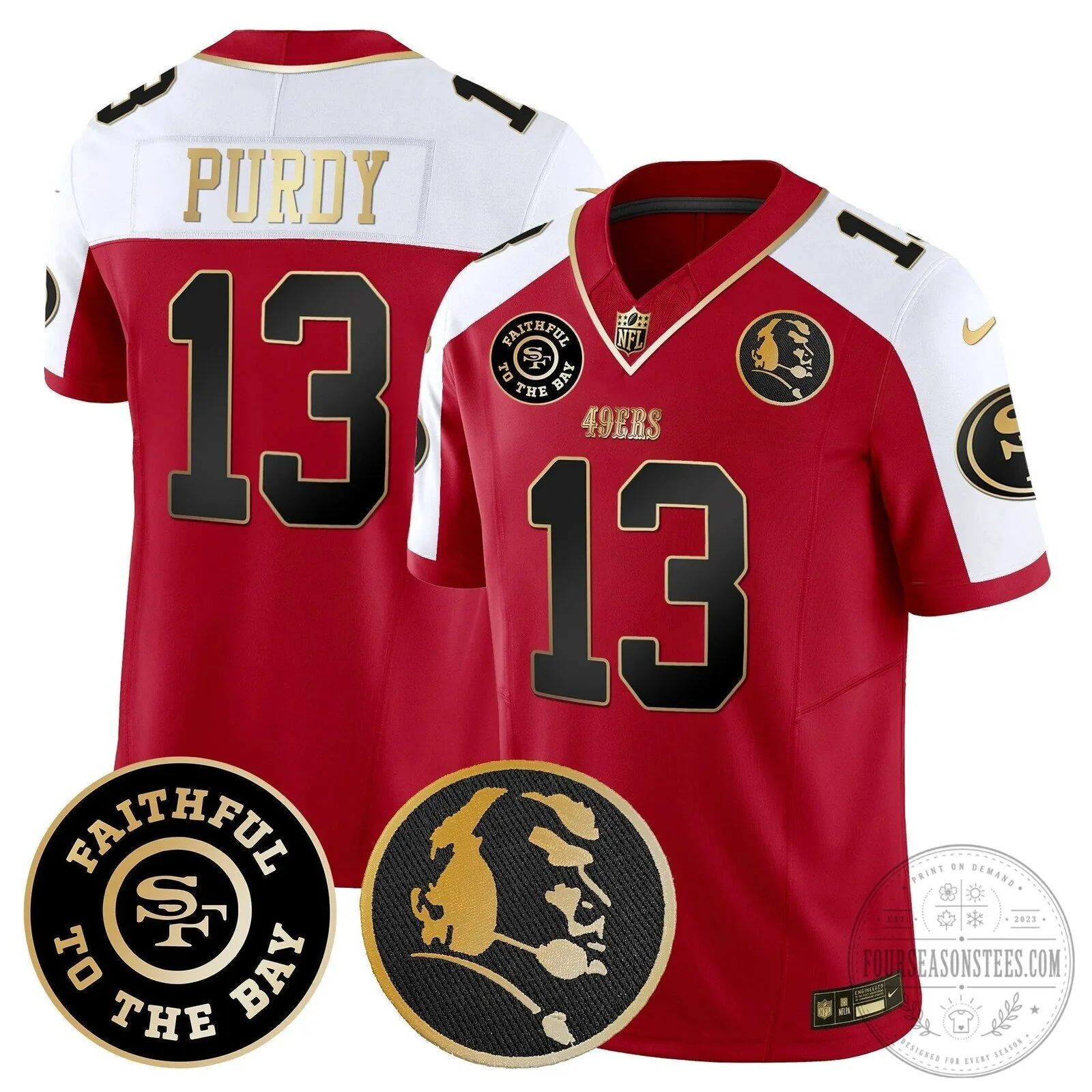 San Francisco 49ers Christian McCaffrey John Madden Vapor Football Jersey 96 San Francisco 49ers Christian McCaffrey John Madden Vapor Football Jersey