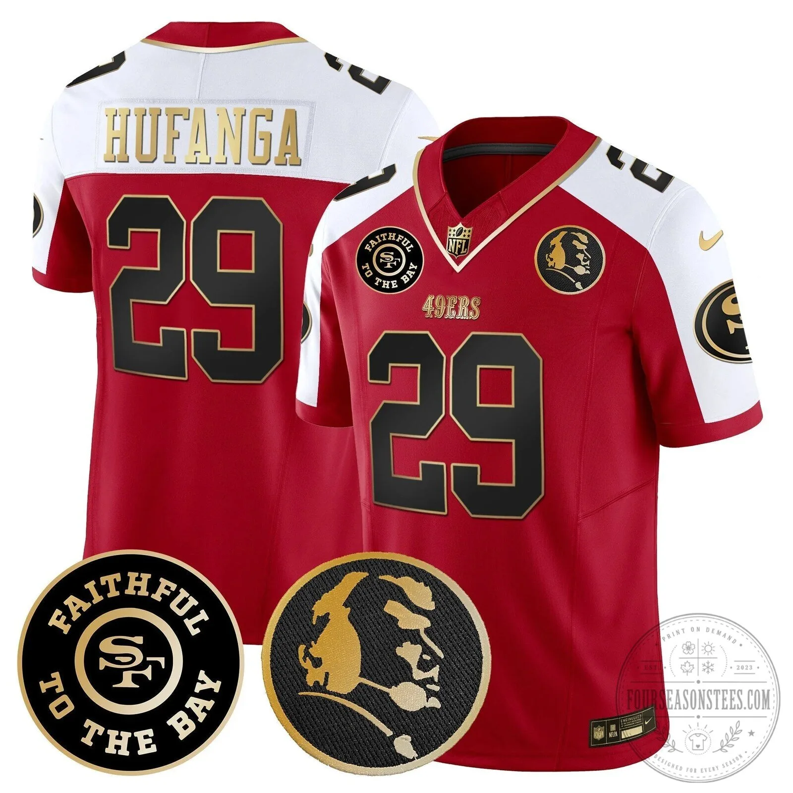 San Francisco 49ers Christian McCaffrey John Madden Vapor Football Jersey 103 San Francisco 49ers Christian McCaffrey John Madden Vapor Football Jersey