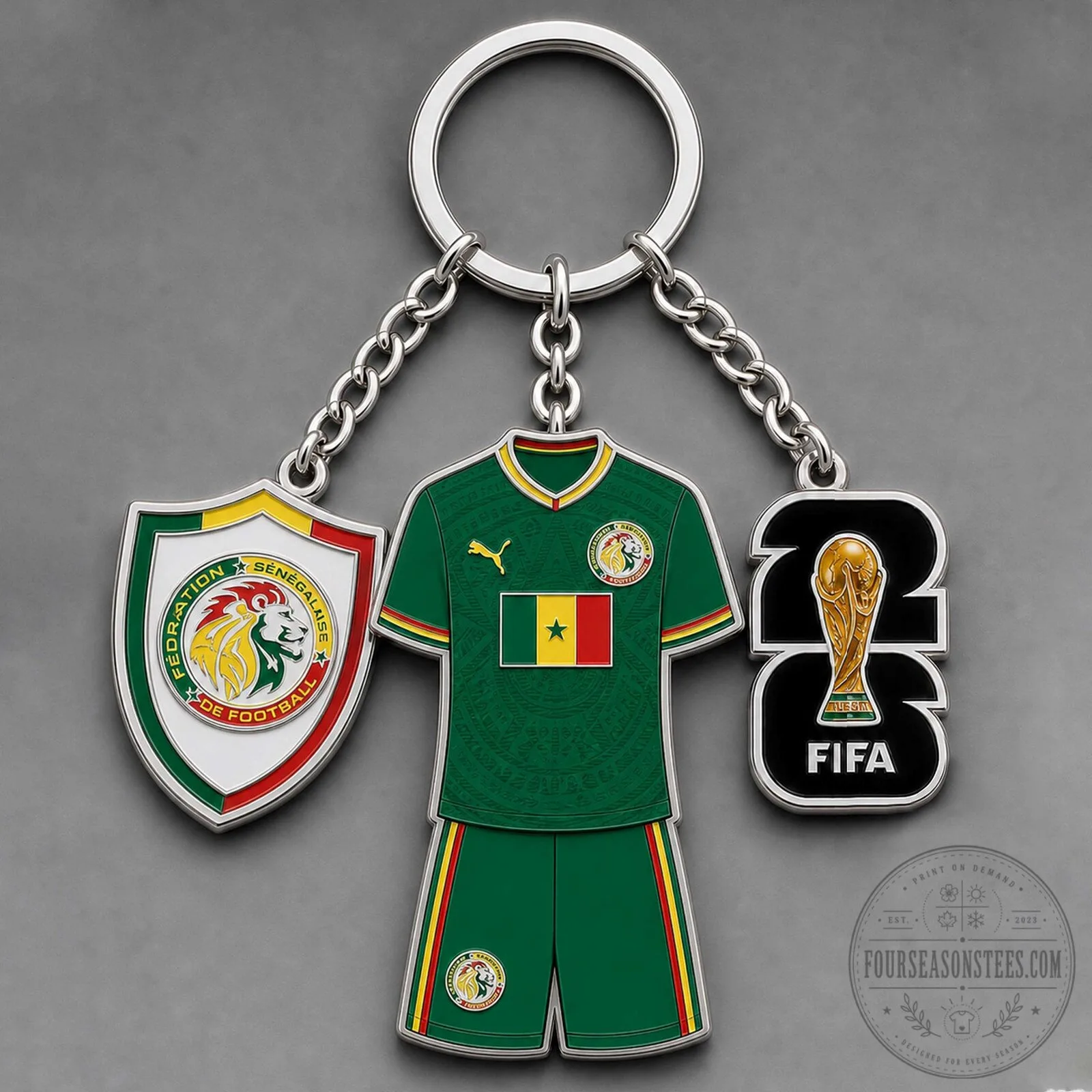 Senegal National Football Team World Cup 2026 Kit Keychain