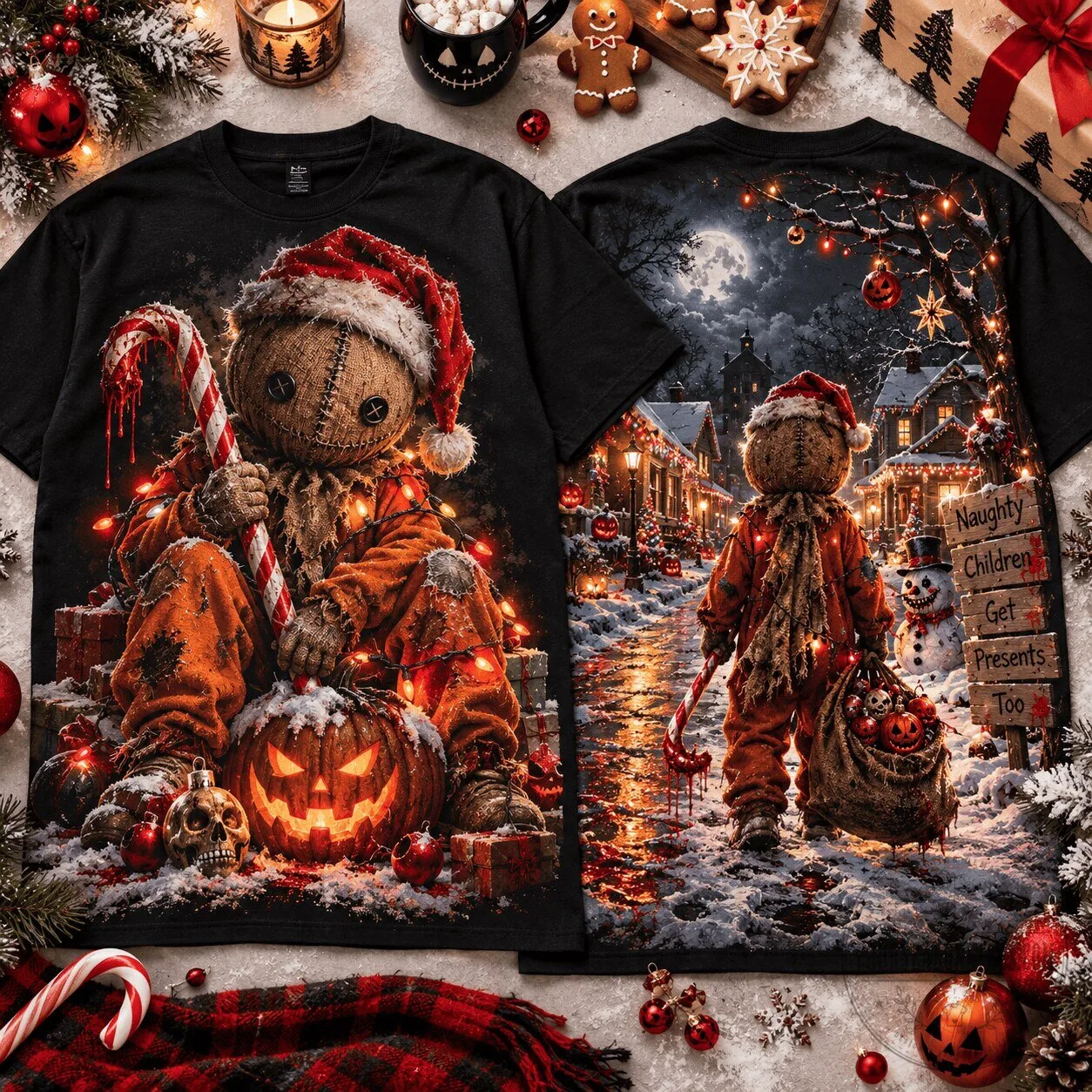 Trick 'r Treat Sam Halloween Christmas Horror Movie T-Shirt
