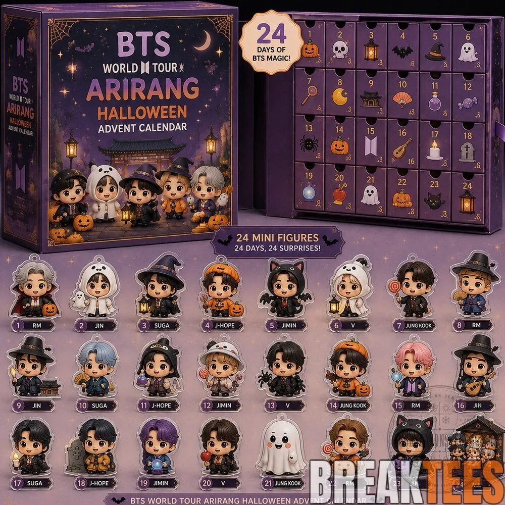 Halloween Advent Calendar Featuring 24 Mini Figures from BTS World Tour Arirang