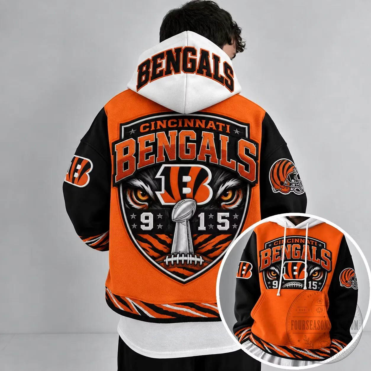 Super Bowl LVI Champion Hoodie for Cincinnati Bengals Football Team 5 Super Bowl LVI Champion Hoodie for Cincinnati Bengals Football Team