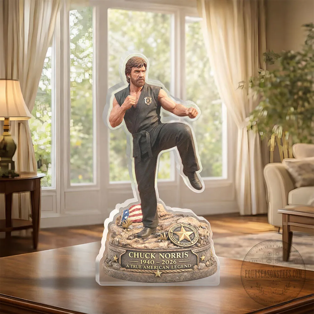 Chuck Norris A True American Legend Acrylic Plaque