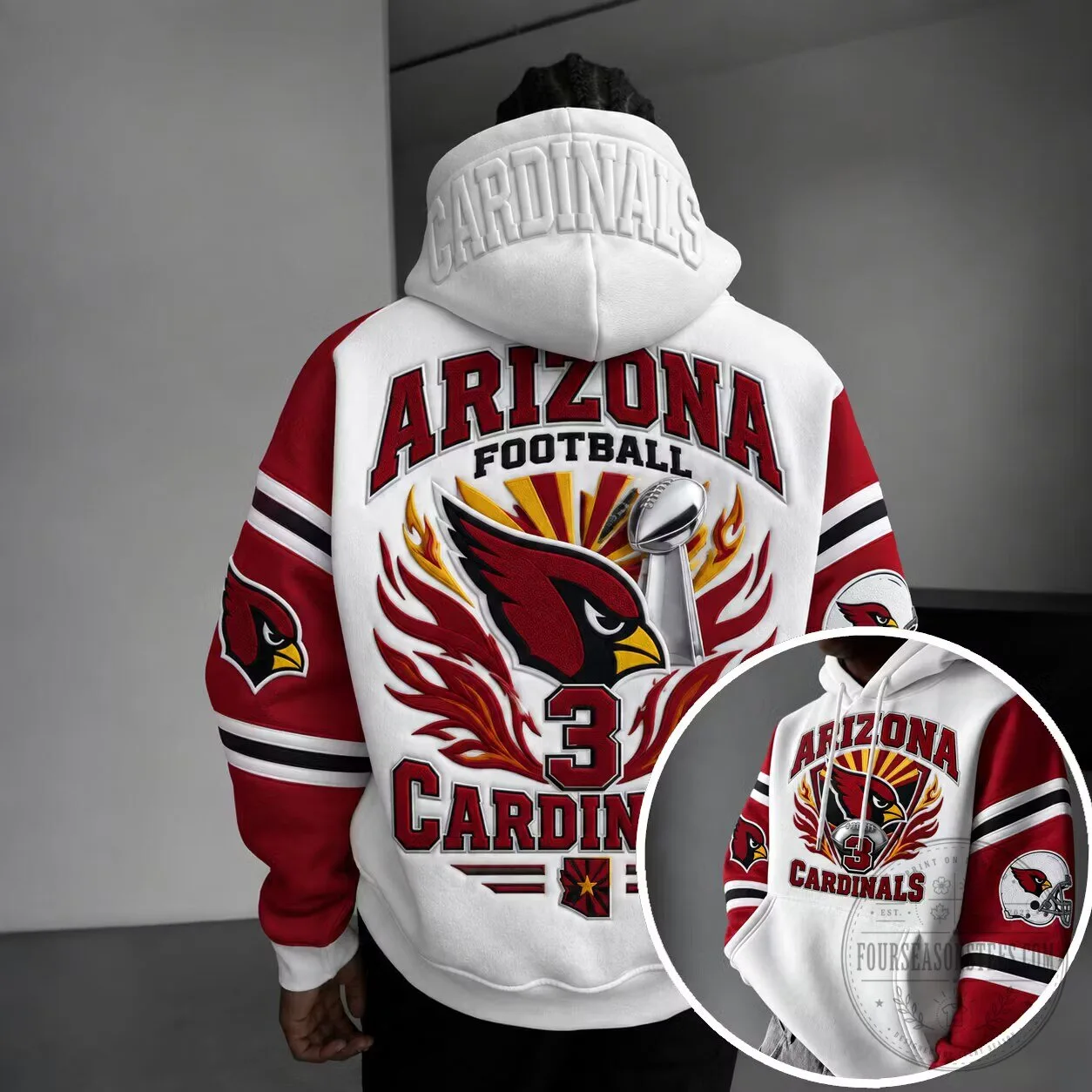 Super Bowl Champions Hoodie for Arizona Cardinals Football Team