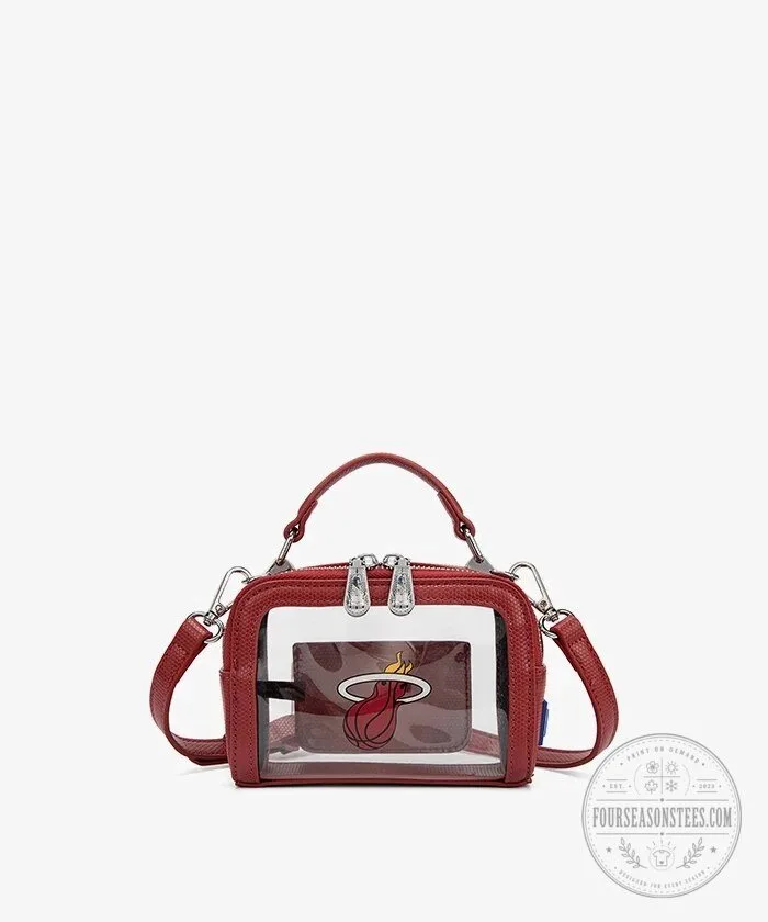 Miami Heat National Basketball Association Clear Crossbody Bag