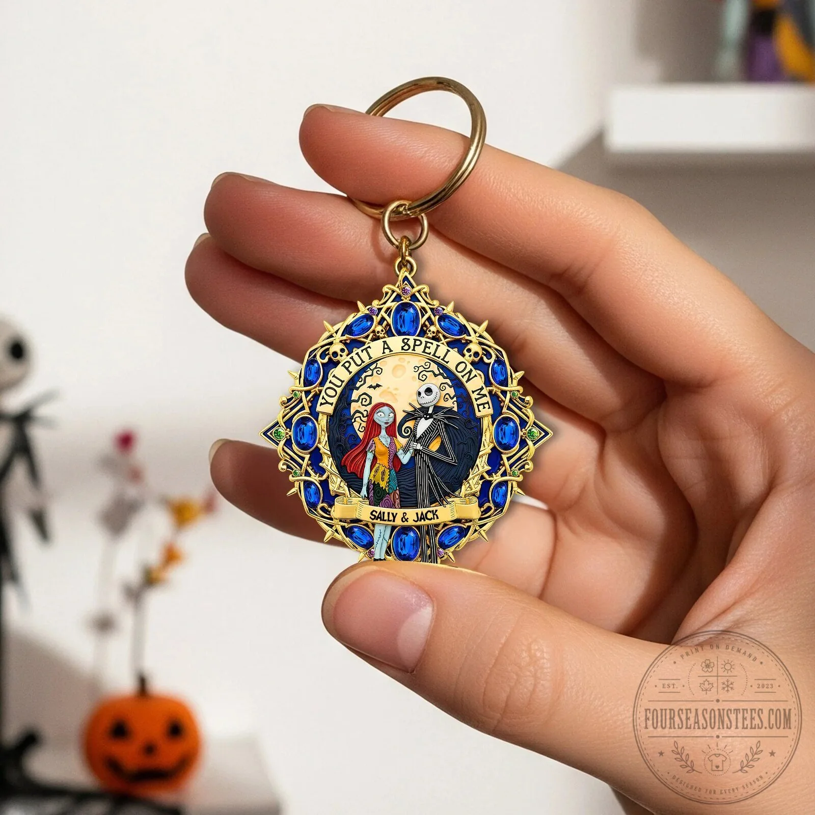 Jack and Sally Keychain from Nightmare Before Christmas - You Put a Spell On Me 9 Jack and Sally Keychain from Nightmare Before Christmas - You Put a Spell On Me