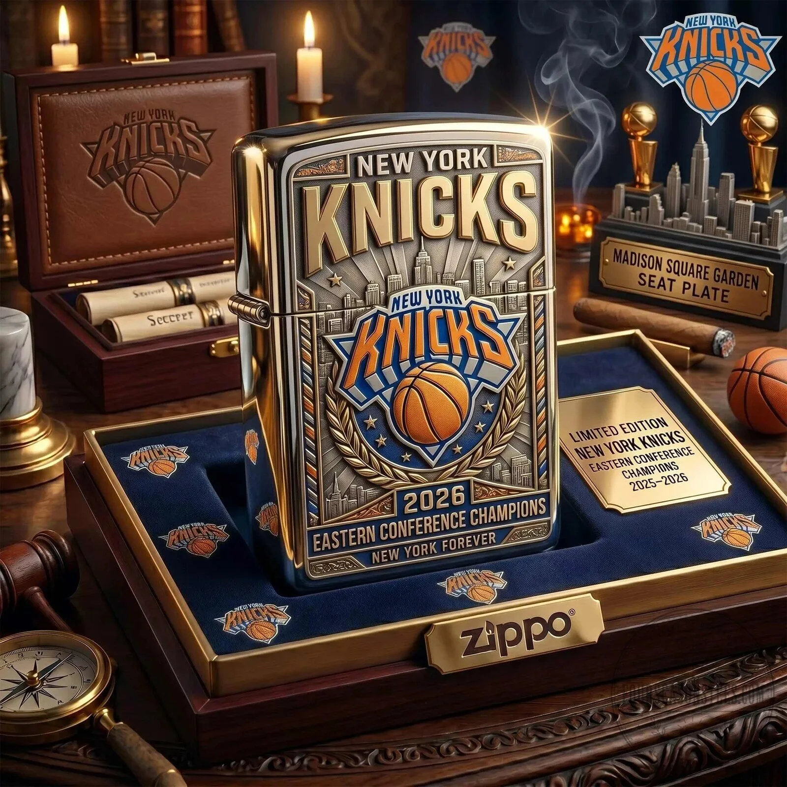 New York Knicks Eastern Conference Champions Limited Edition Zippo Lighter