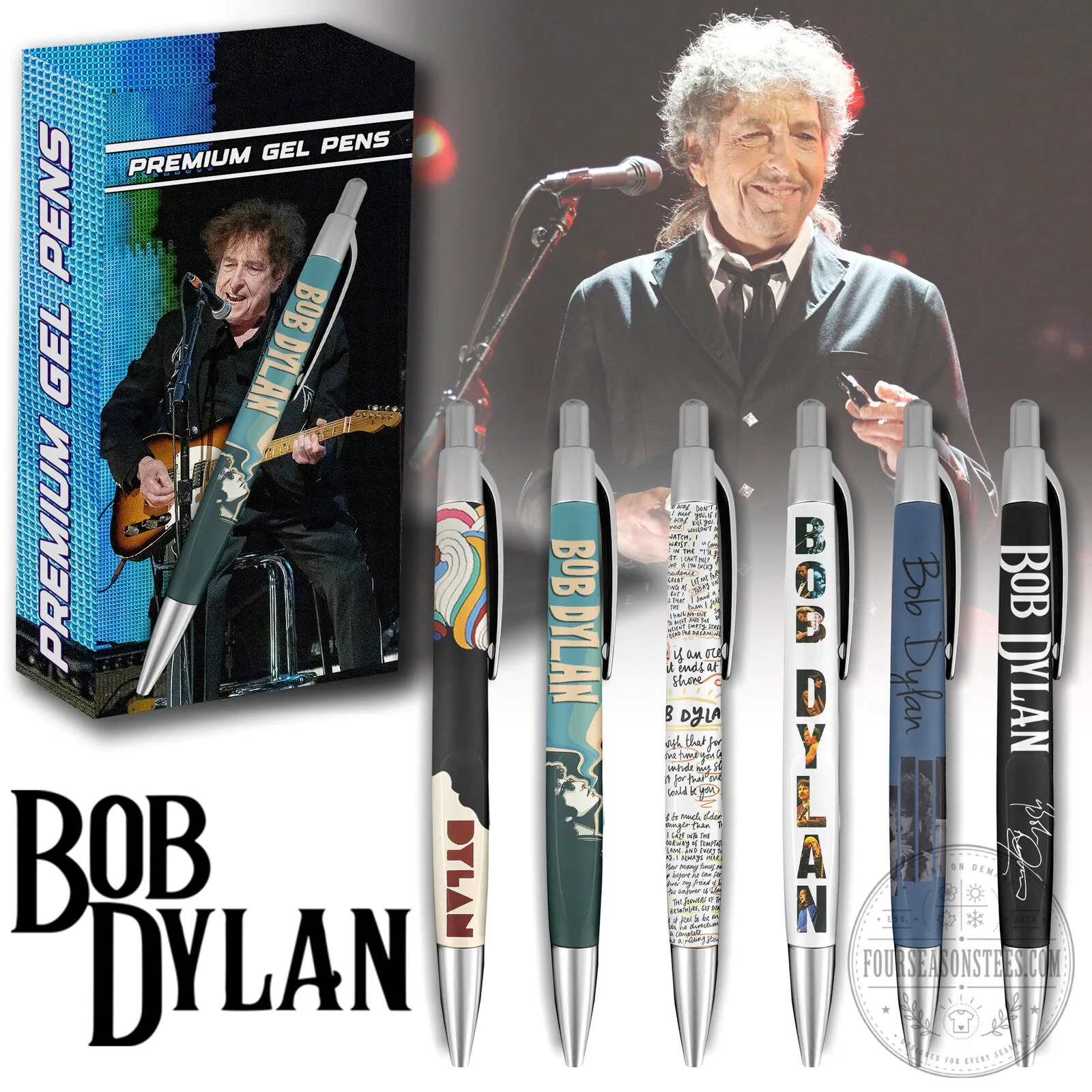 Bob Dylan Full Styles Gel Pens Set