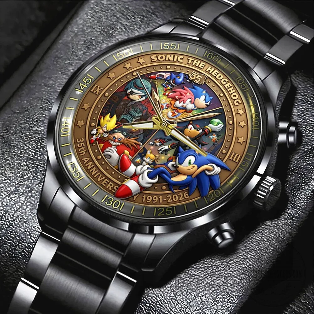 Sonic The Hedgehog 35th Anniversary Stainless Steel Watch