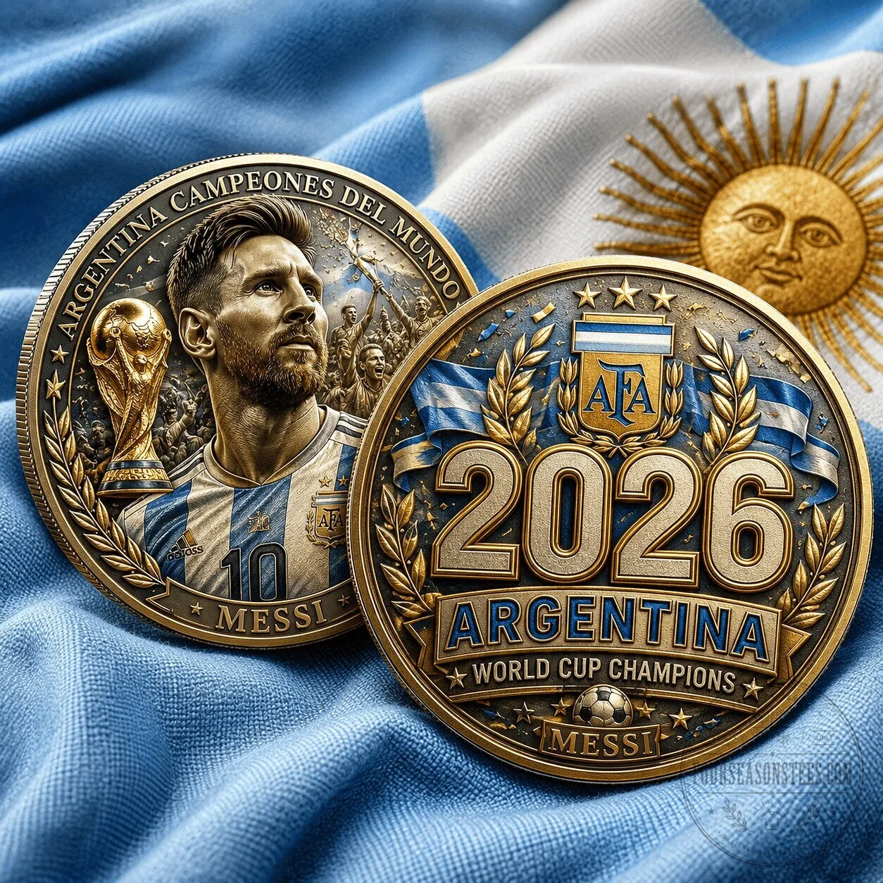 Lionel Messi Argentina 2026 World Cup Champions Commemorative Coin