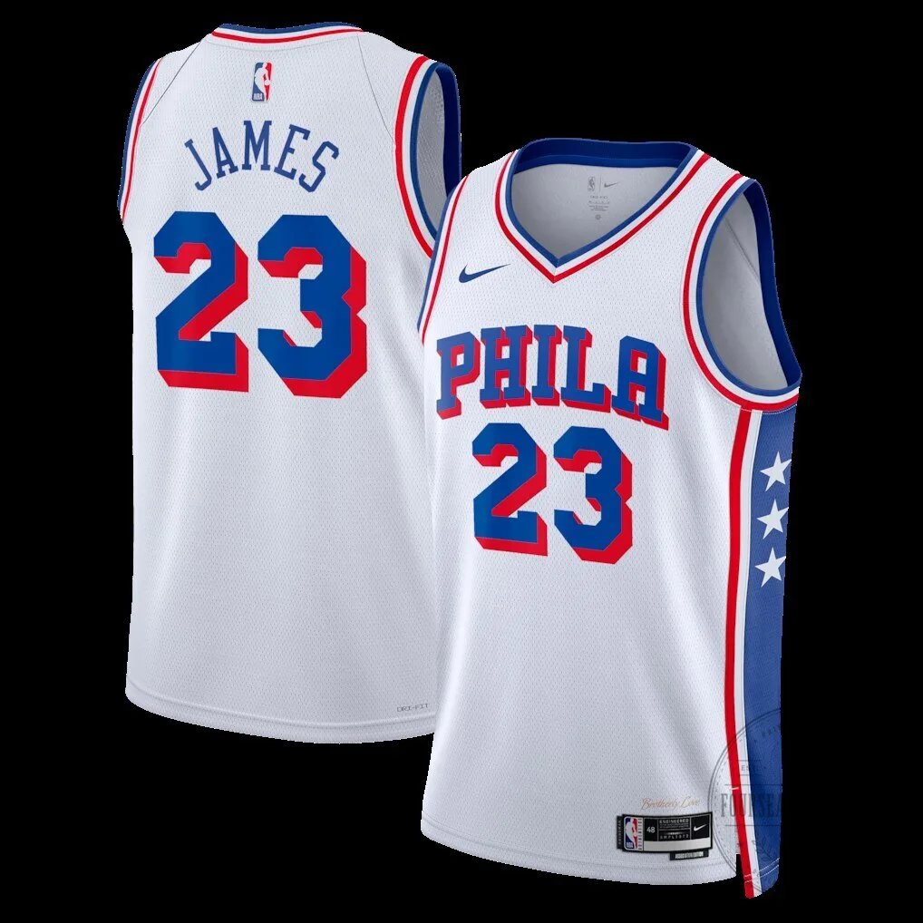 Philadelphia 76ers LeBron James Basketball Jersey