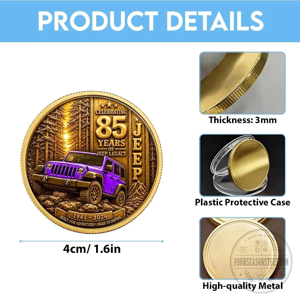 Jeep 85th Anniversary Legacy Commemorative Coin 27 Jeep 85th Anniversary Legacy Commemorative Coin