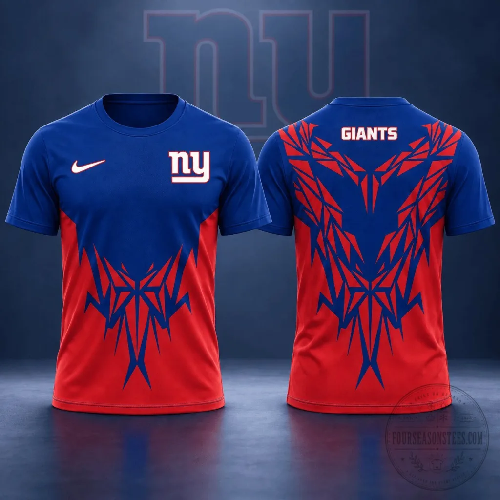 New York Giants NFL Fan Shirt Tribal Graphic T-Shirt New York Giants NFL Fan Shirt Tribal Graphic T-Shirt