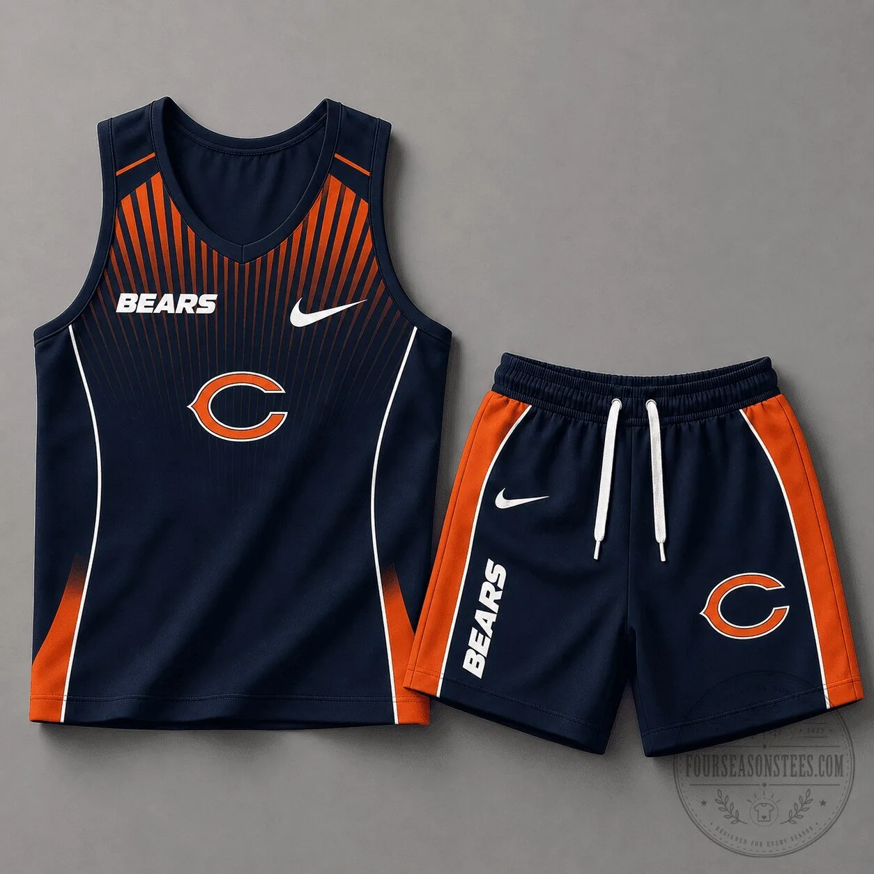 Chicago Bears National Football League Team Tank Top and Shorts Set