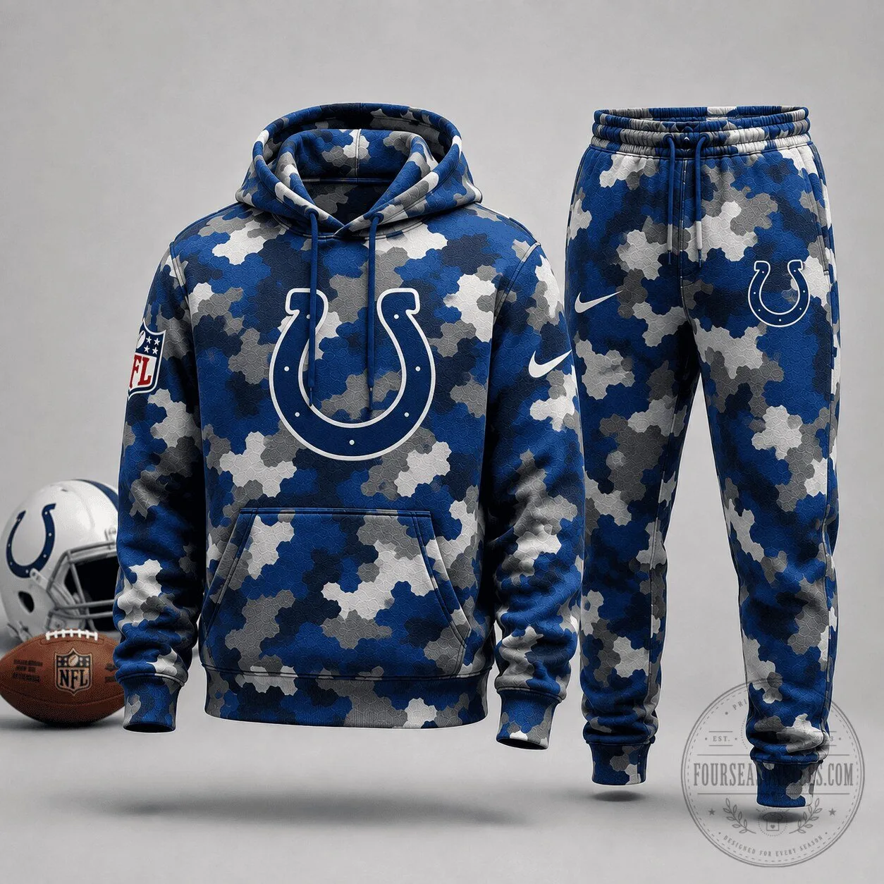 Indianapolis Colts NFL Camouflage Hoodie and Jogger Pants Set