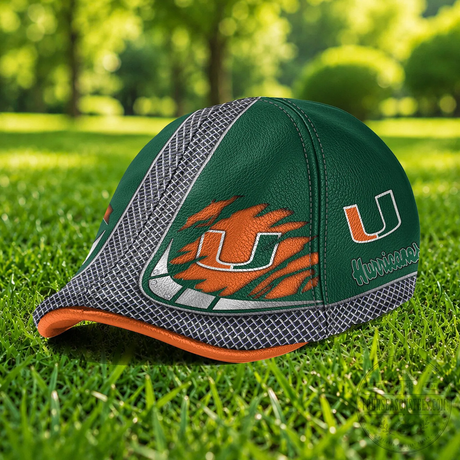 Miami Hurricanes NCAA Ivy Cap Flat Cap
