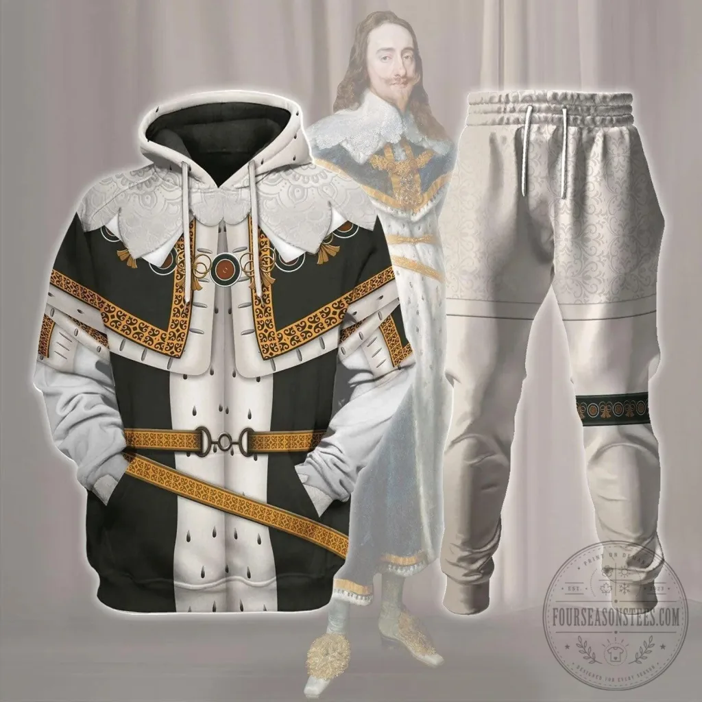 California Golden Bears Grateful Dead Dancing Bears Black T-Shirt 4 King Charles I Royal Robe Costume Historical Figure Hoodie