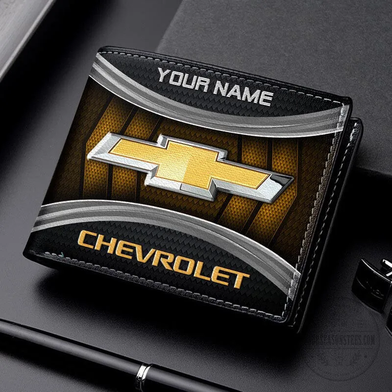Chevrolet Gold Logo Personalized Bifold Wallet