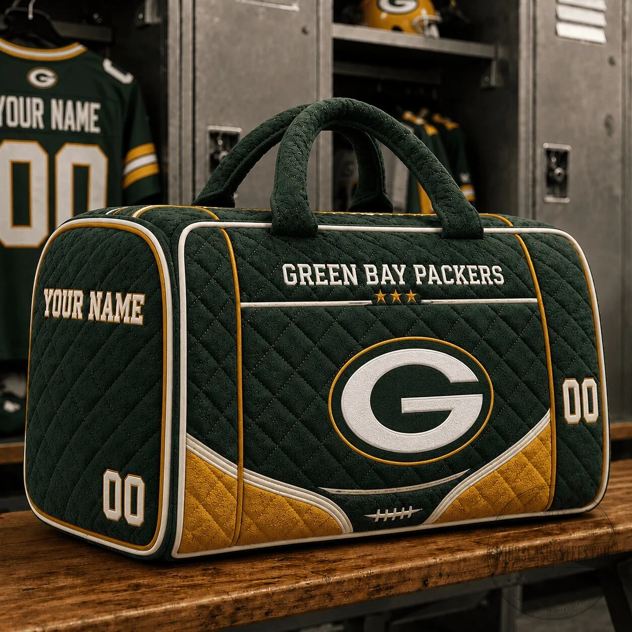 Green Bay Packers National Football League Quilted Duffle Bag 1 Green Bay Packers National Football League Quilted Duffle Bag