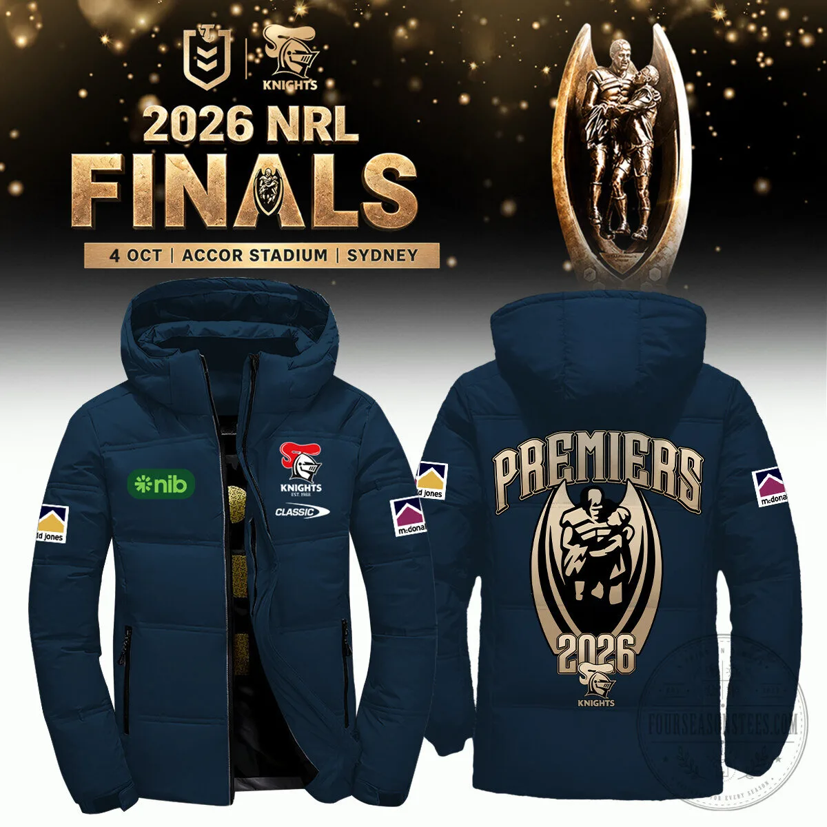 Newcastle Knights 2026 NRL Finals Premiers Jacket