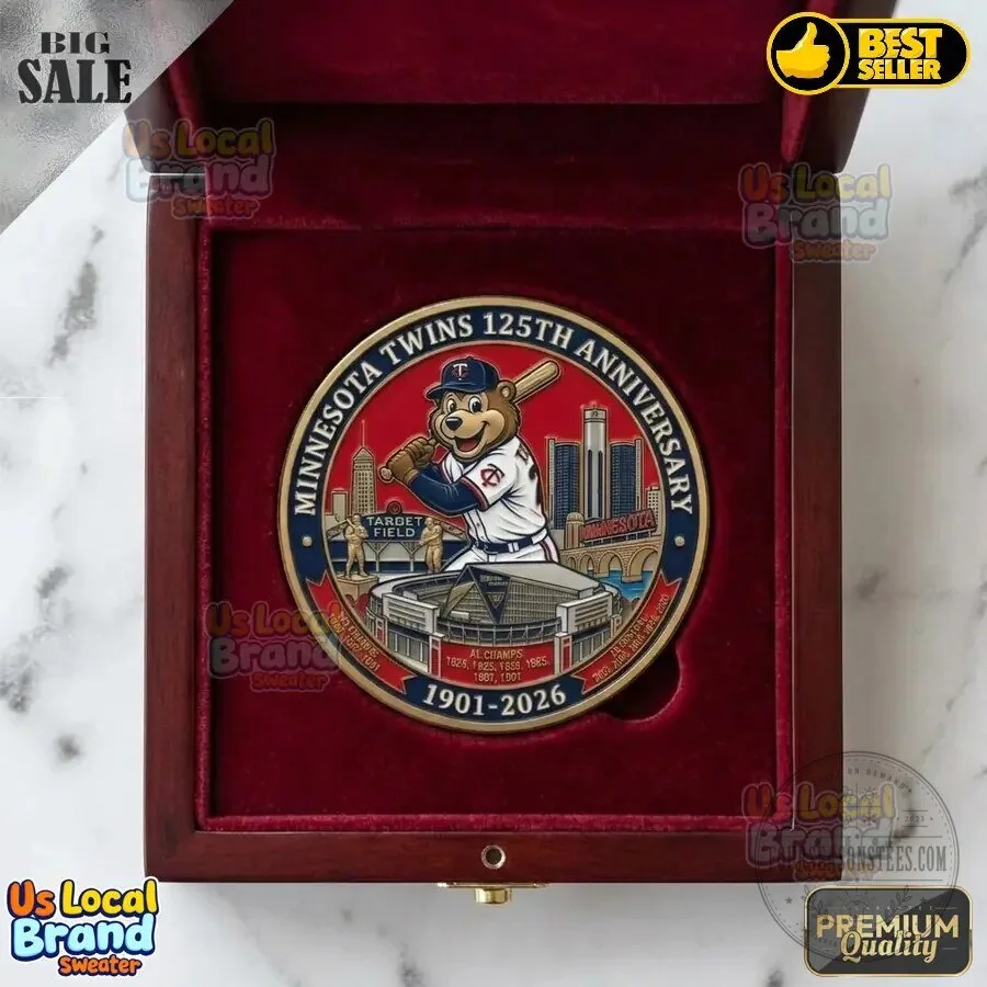 Minnesota Twins 125th Anniversary Commemorative Baseball Coin