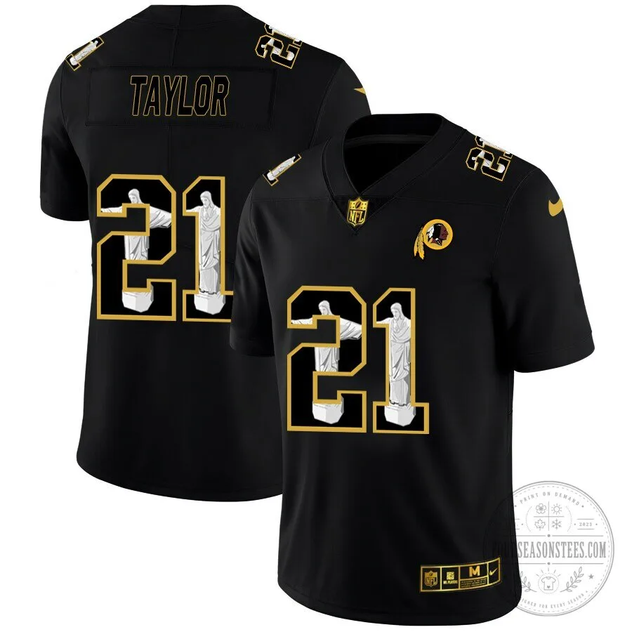 Washington Redskins Sean Taylor Number 21 Black Vapor Limited Football Jersey