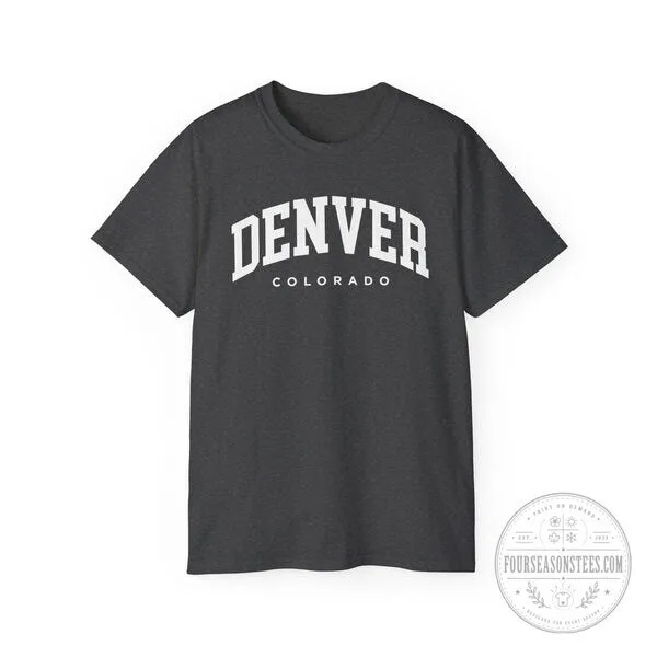 Denver Colorado Arch Text Graphic Design T-Shirt