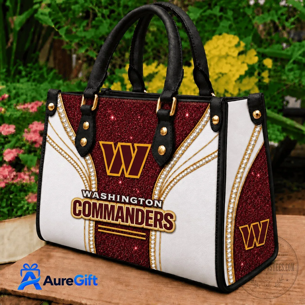 Washington Commanders NFL Football Team Sparkle Handbag