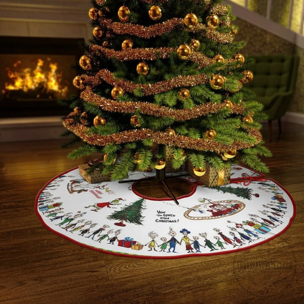 The Grinch How The Grinch Stole Christmas Tree Skirt