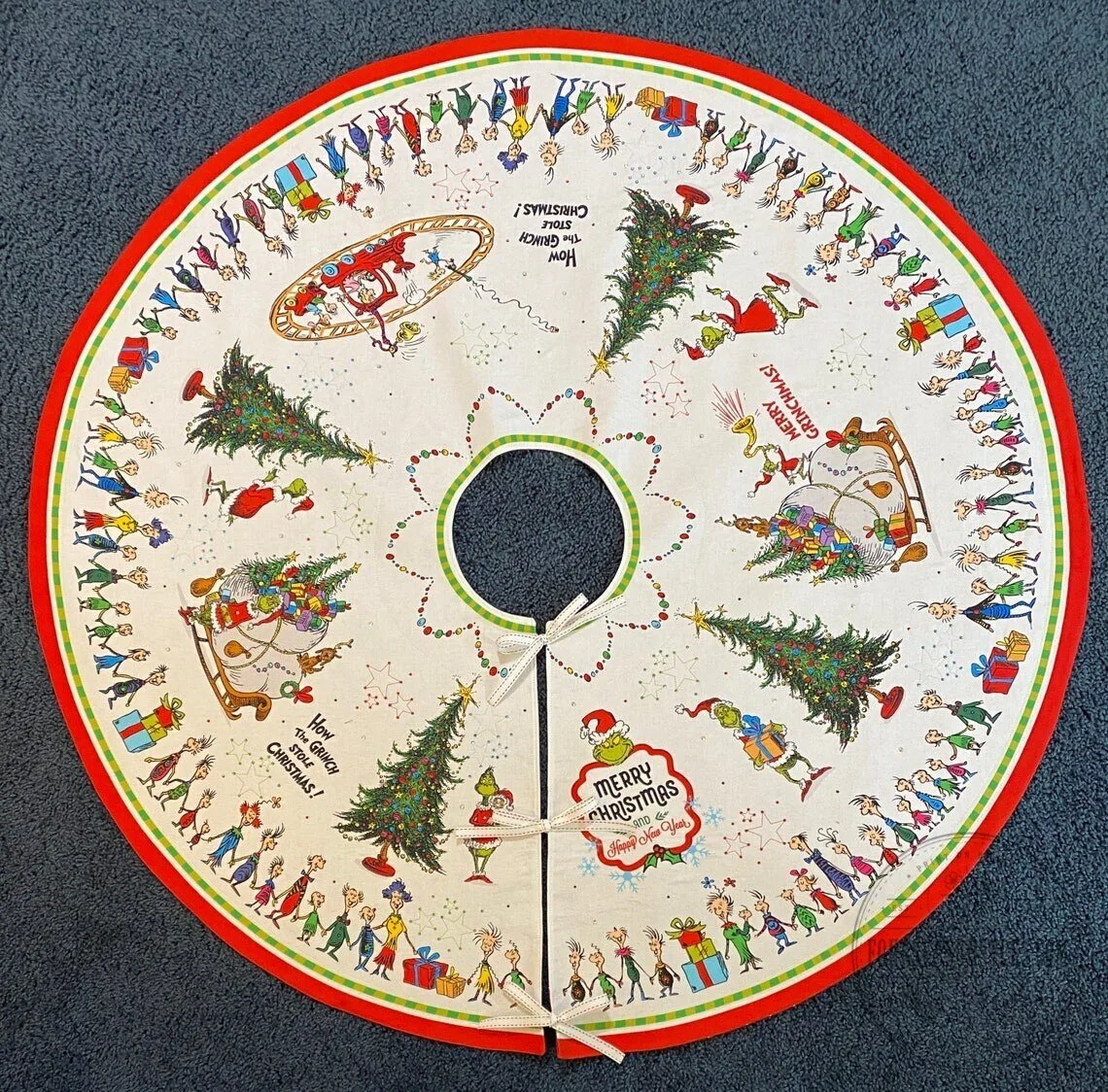 The Grinch How The Grinch Stole Christmas Tree Skirt 7 The Grinch How The Grinch Stole Christmas Tree Skirt